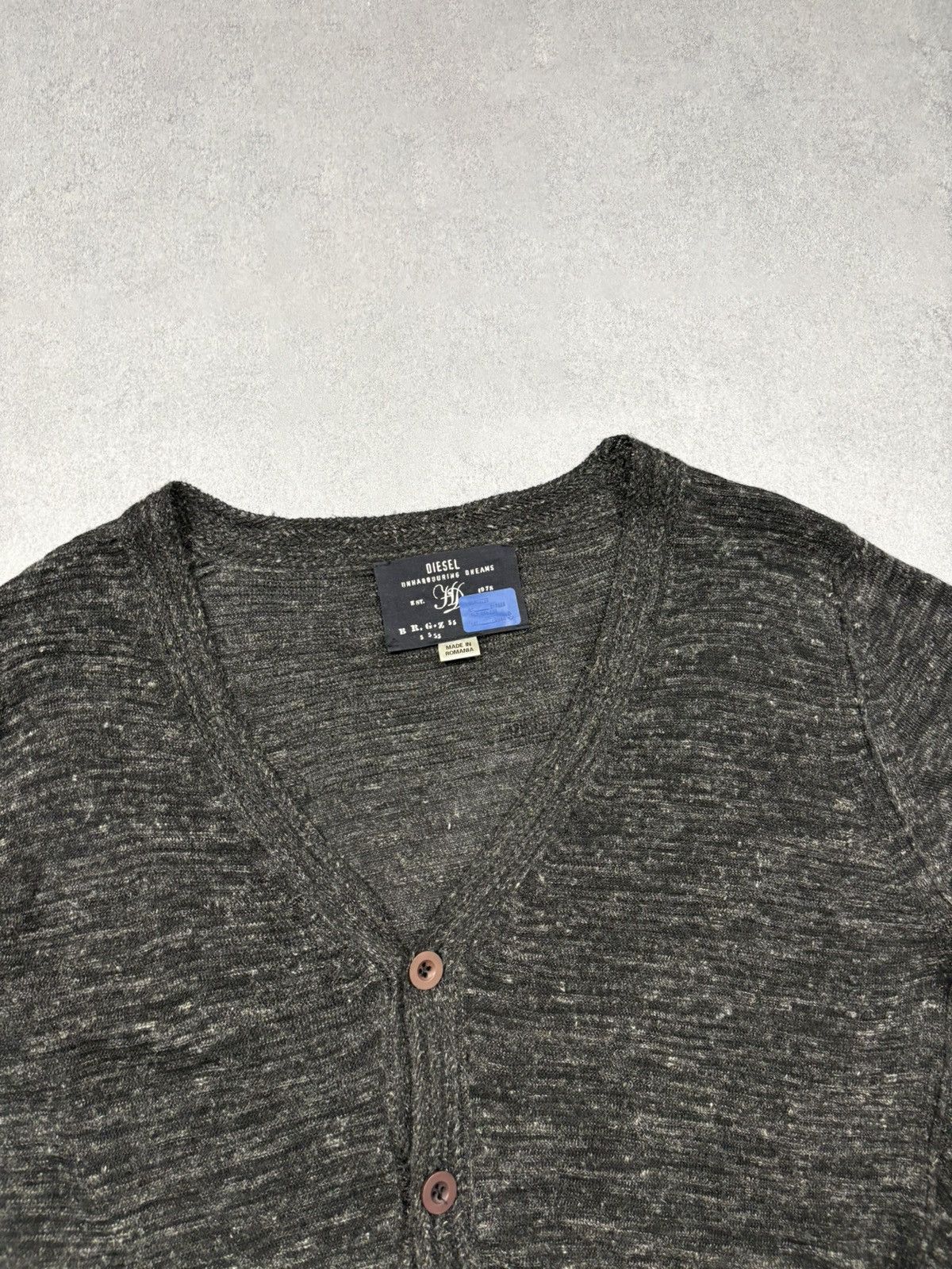 Diesel Diesel Linen Blend Button Cardigan Sweater Knit Size L Rare Size L / US 10 / IT 46 - 6 Thumbnail