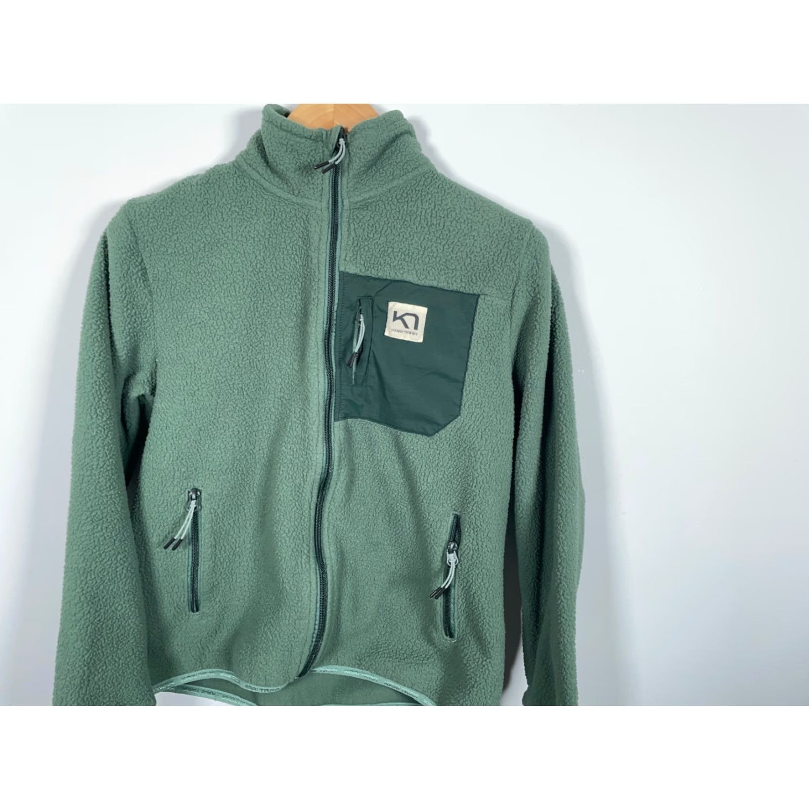 Vintage Kari Traa Rothe Midlayer Jacket Women's M Green Full Zip Lightweight Pockets Unlined Fleece 622569 Style Outdoor Retro 90s? Size M / US 6-8 / IT 42-44 - 4 Thumbnail