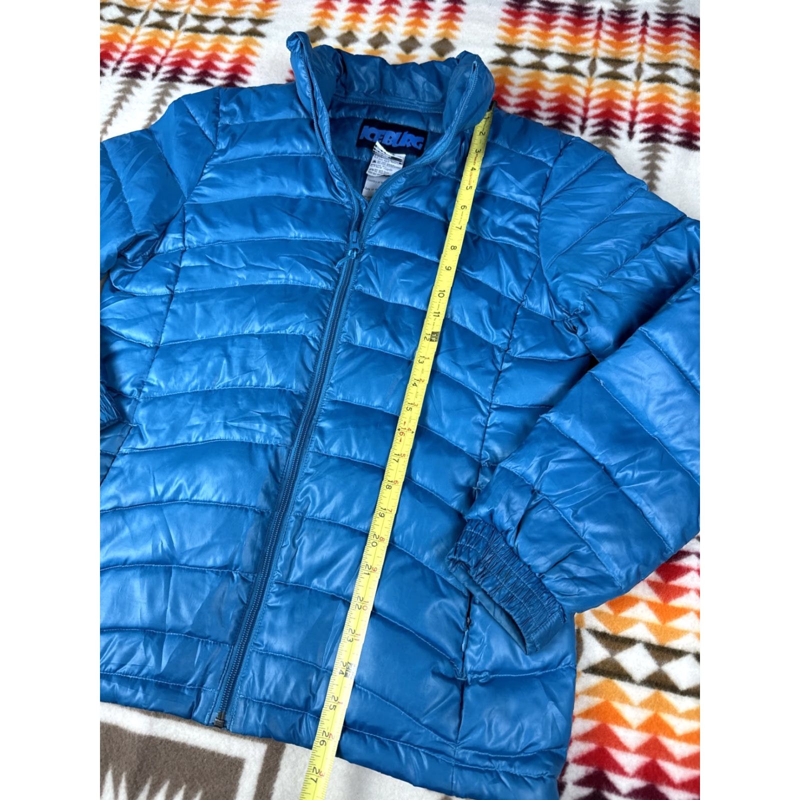 Altea VINTAGE Women’s Iceburg Down Puffer Jacket Regular Size M Teal Blue Full Zip Long Sleeve Size M / US 6-8 / IT 42-44 - 3 Thumbnail