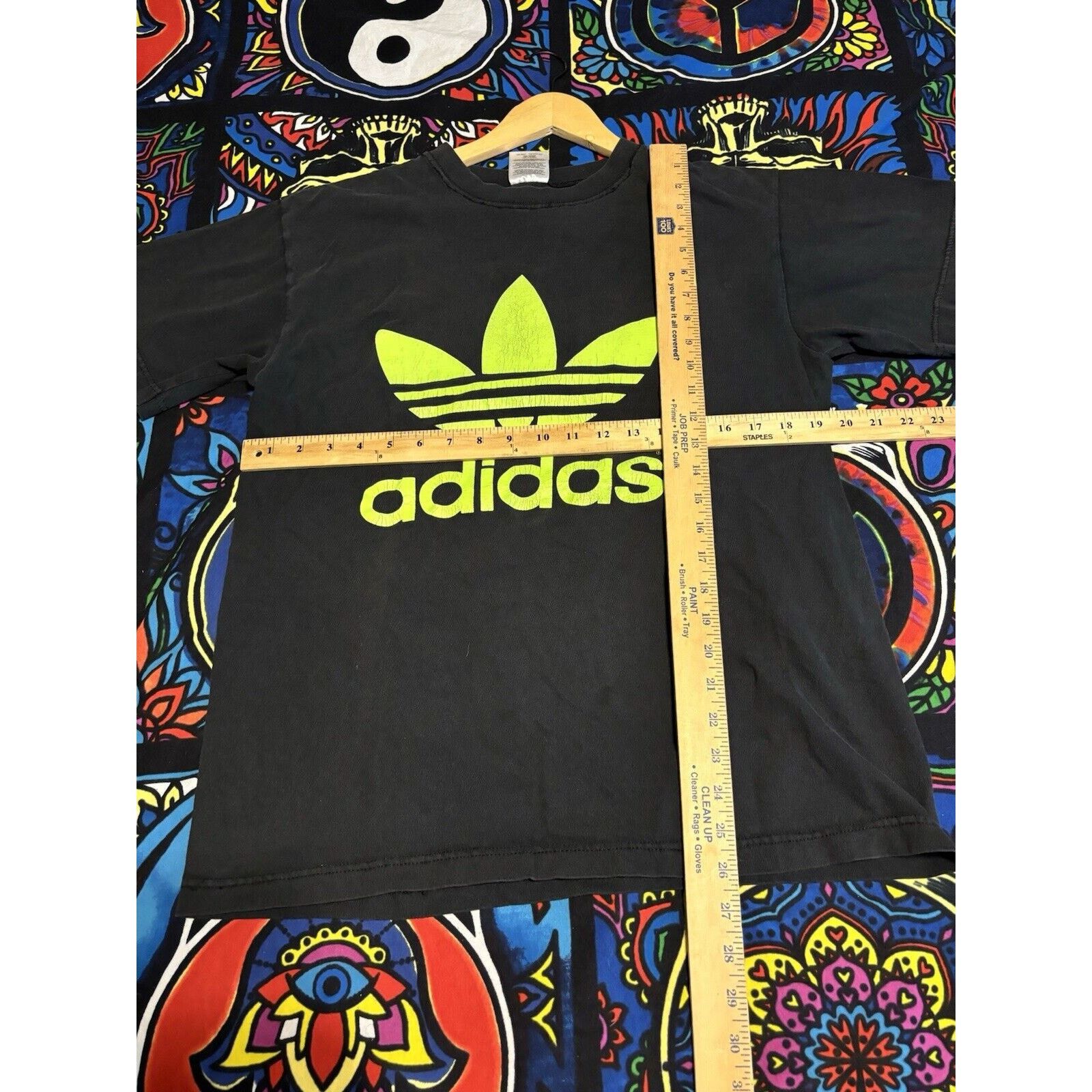 Adidas vintage black adidas trefoil made in usa size M shirt green Size US M / EU 48-50 / 2 - 6 Thumbnail