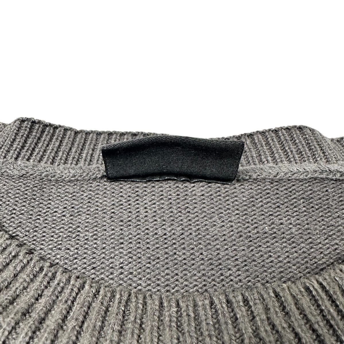 Tom Tailor TOM TAILOR Mens Crew Neck Jumper Sweater Ribbed Grey Y2K VTG Size US M / EU 48-50 / 2 - 4 Thumbnail
