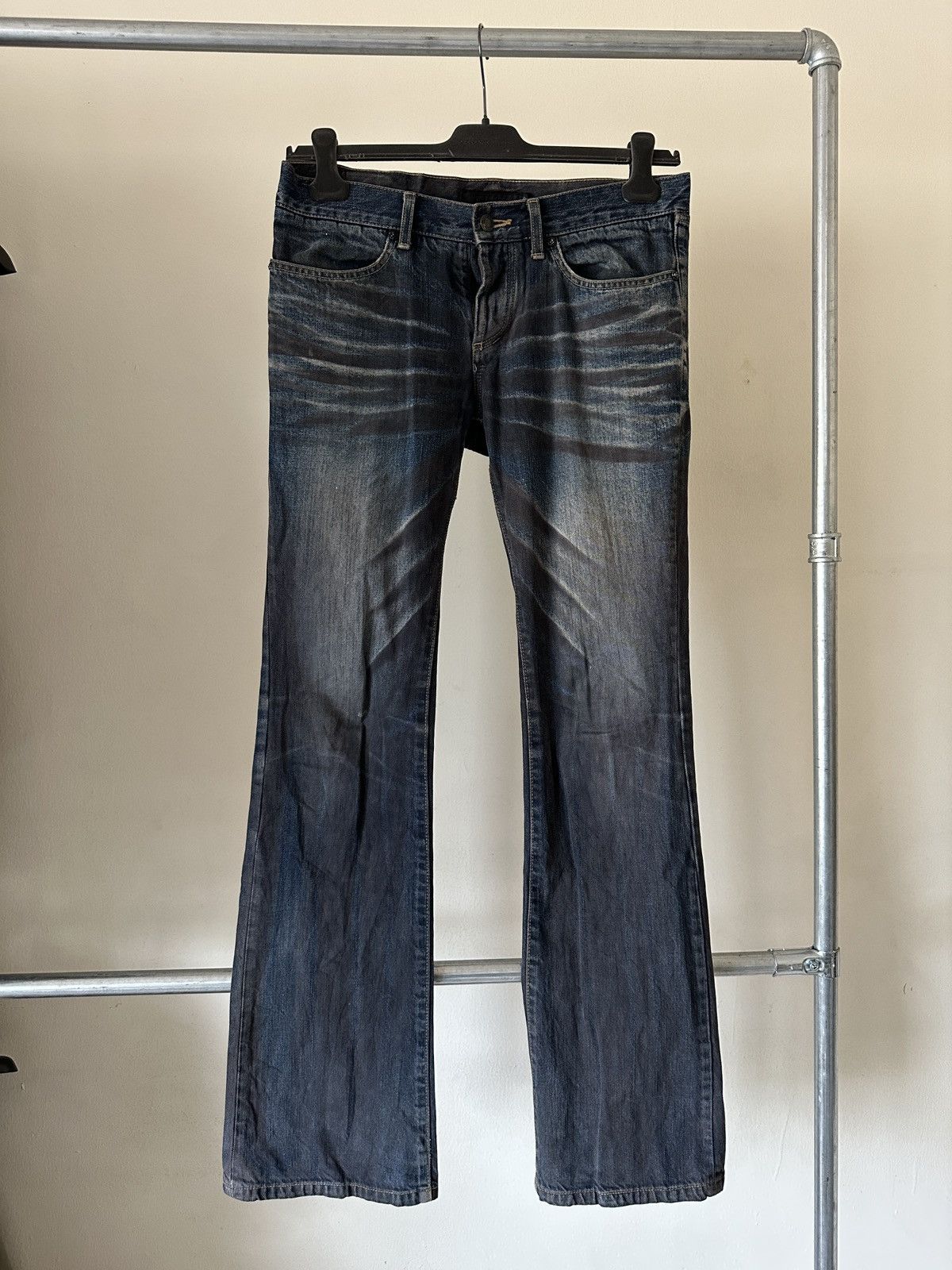 2000s Fuga Vintage Wash Flare Jeans