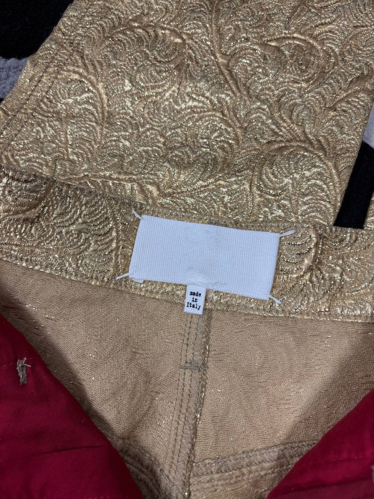 Maison Margiela 2019 Maison Margiela Cotton Silk Brocade Jeans Runway Size 24" / US 00 / IT 34 - 3 Thumbnail