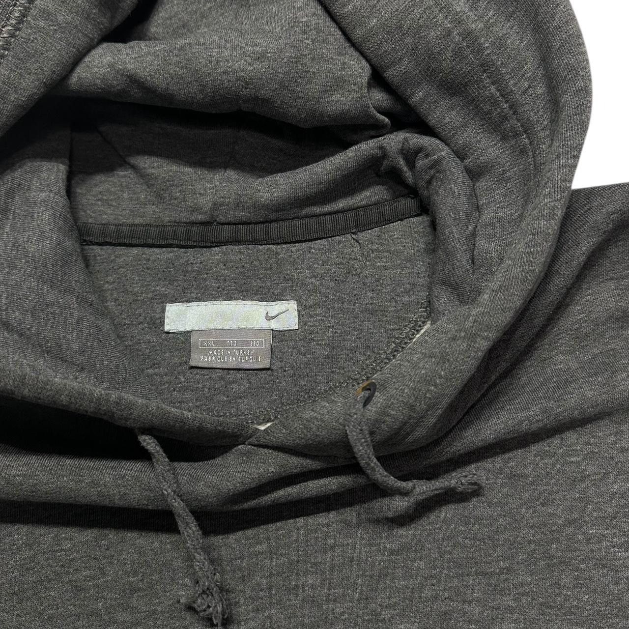 Nike × Vintage Y2K Nike Hoodie Charcoal Gray Size US XXL / EU 58 / 5 - 4 Thumbnail