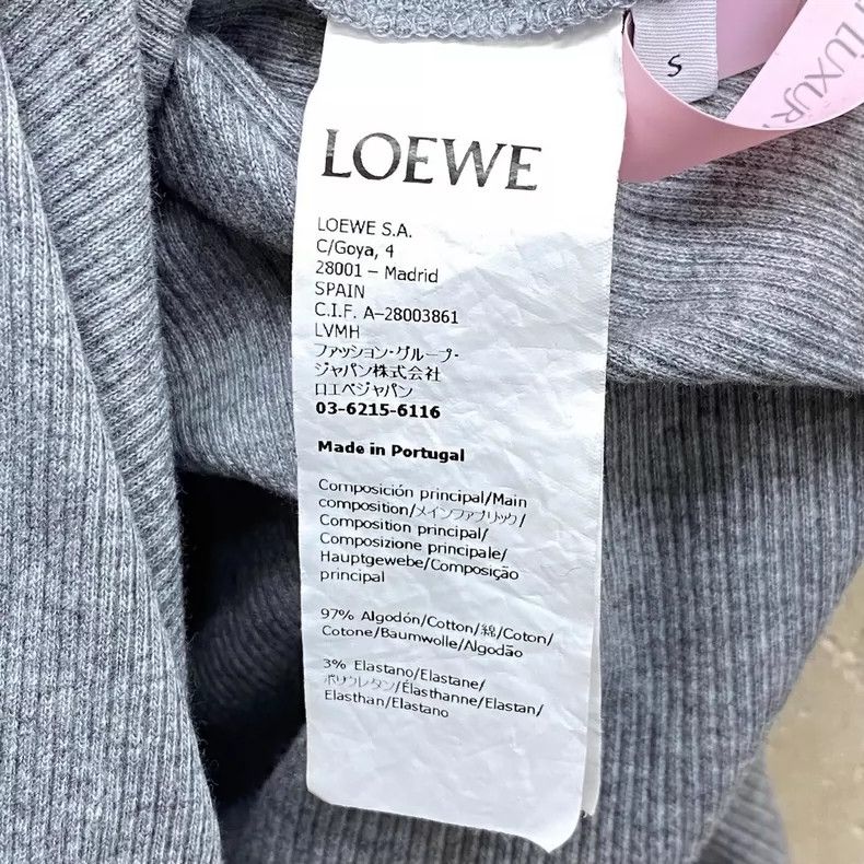 Loewe LOEWE Gray embroidered logo sleeveless dress Size S / US 4 / IT 40 - 4 Thumbnail