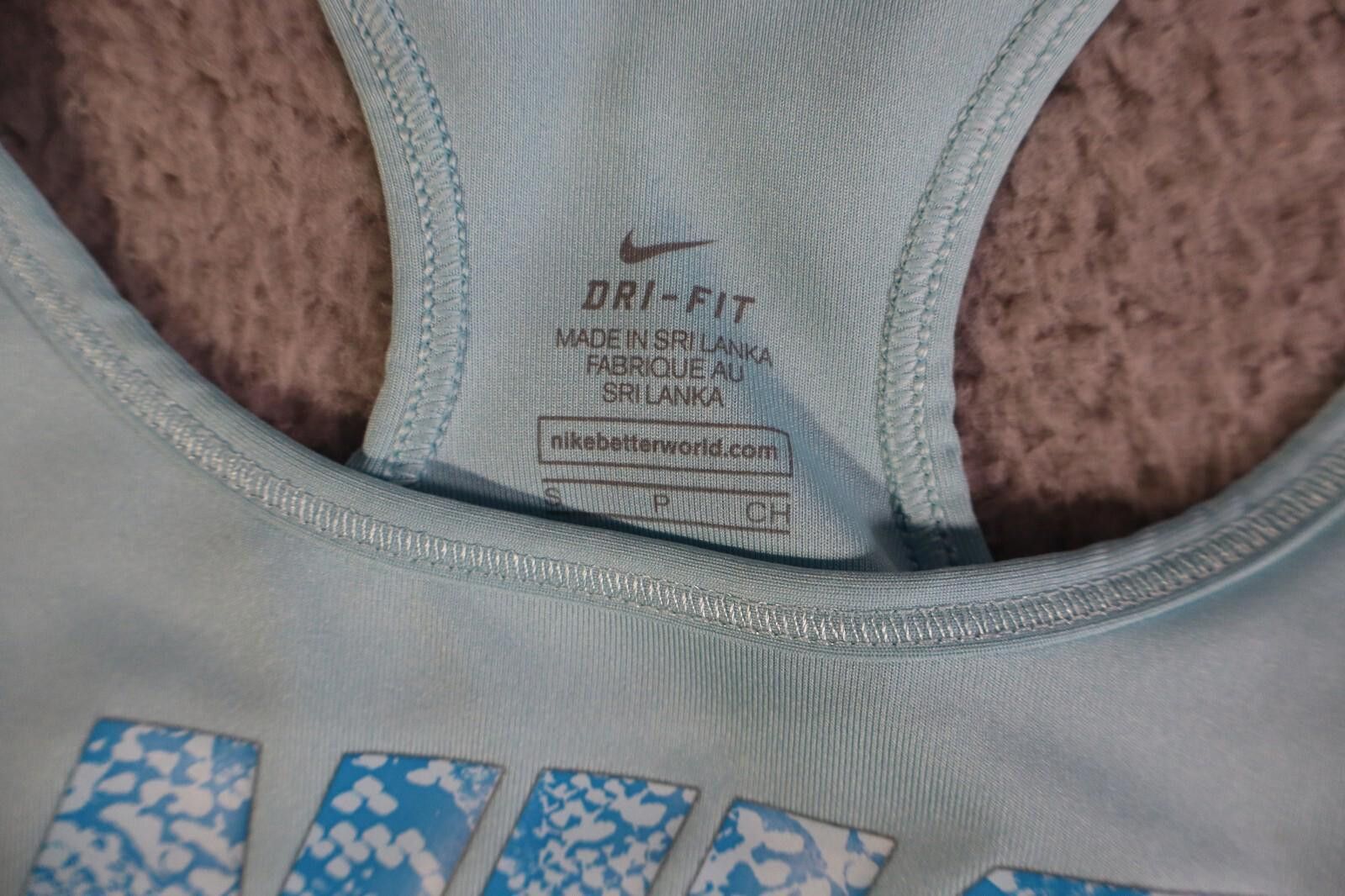 Nike Nike Training Sports Bra Python Blue Athletic Women Small Size ONE SIZE - 2 Thumbnail