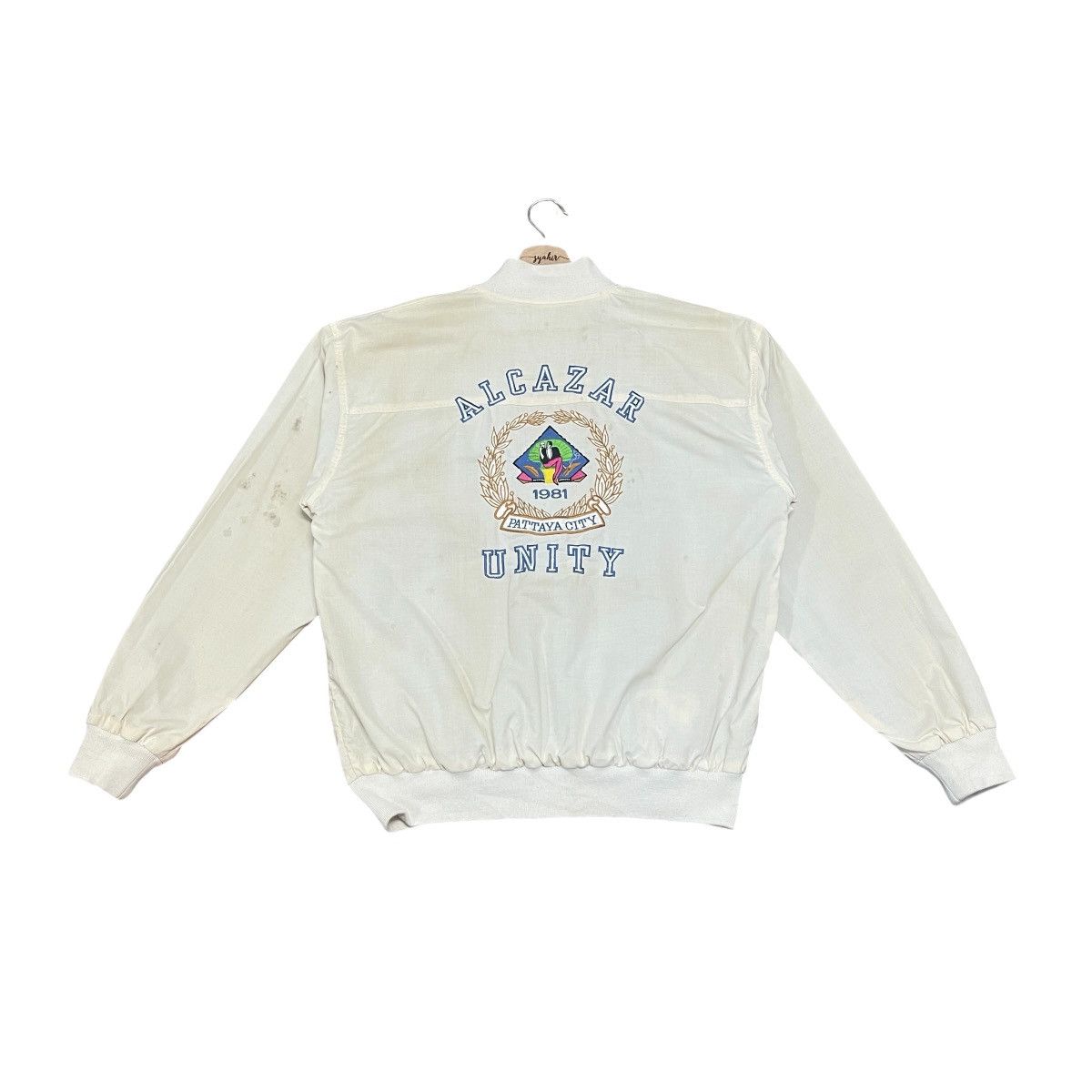 Vintage Vintage 80s Pattaya City Reversible Varsity Jacket Size US L / EU 52-54 / 3 - 22 Thumbnail