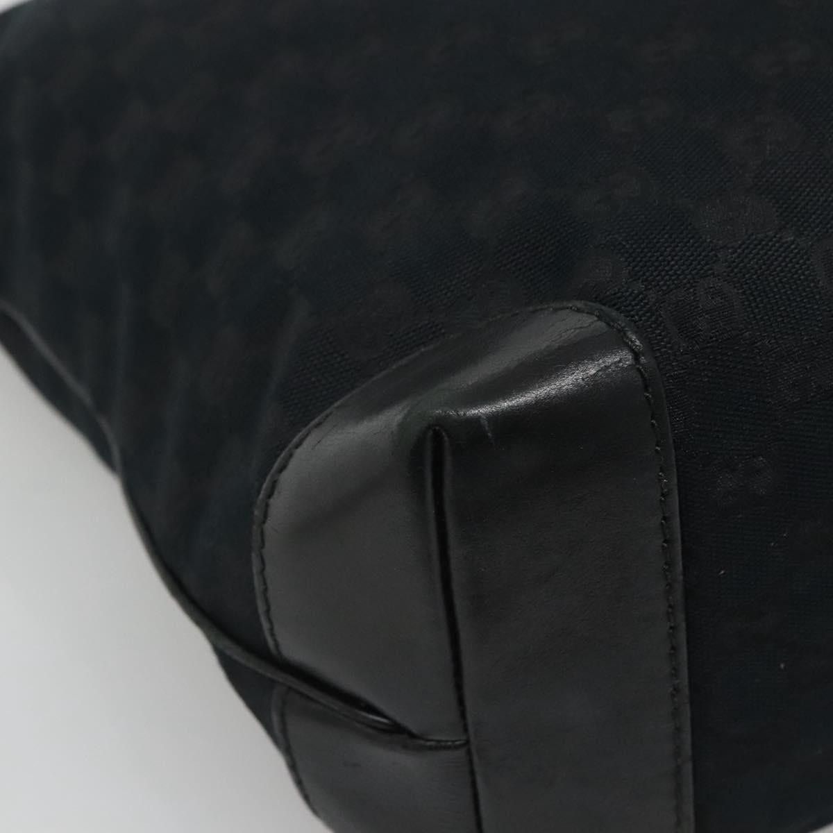 Gucci GUCCI GG Canvas Tote Bag Black Gold Size ONE SIZE - 11 Thumbnail