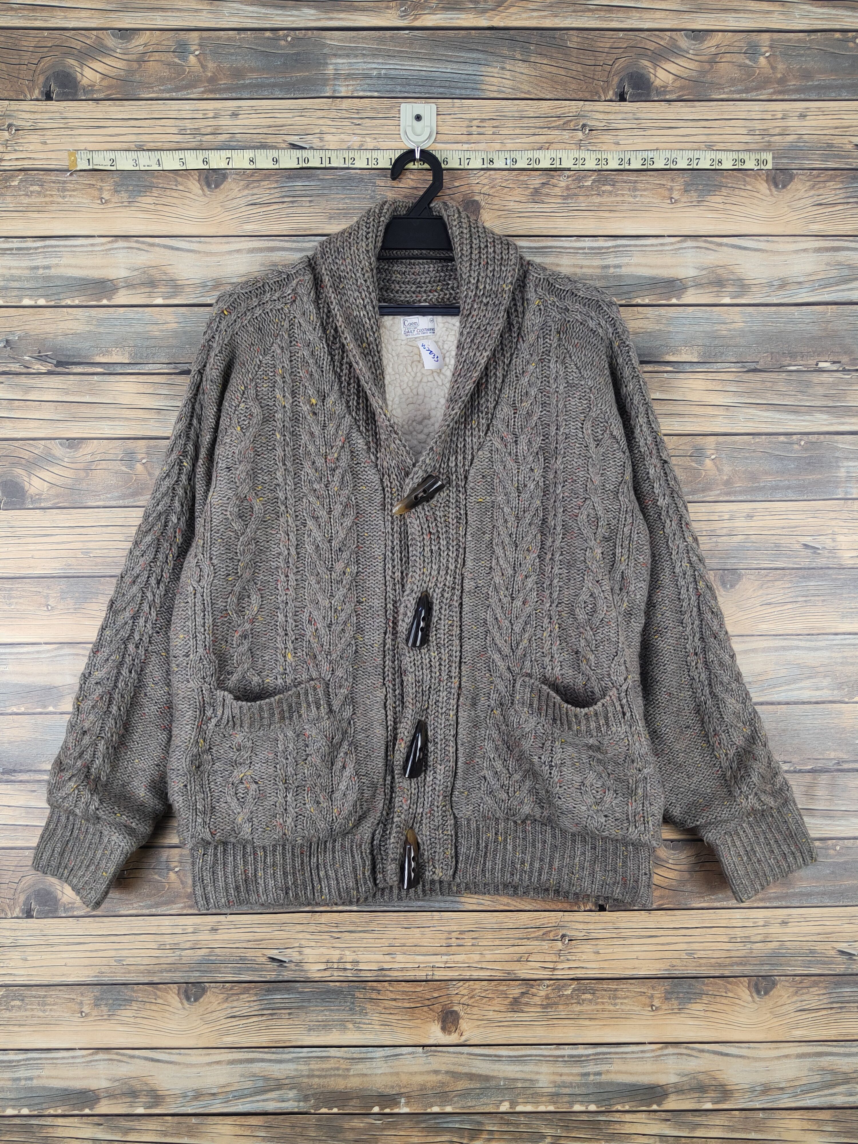 Aran Isles Knitwear × Japanese Brand Coen Dark Brown cable Knitwear Sweaters #W2033 Size US M / EU 48-50 / 2 - 1 Thumbnail