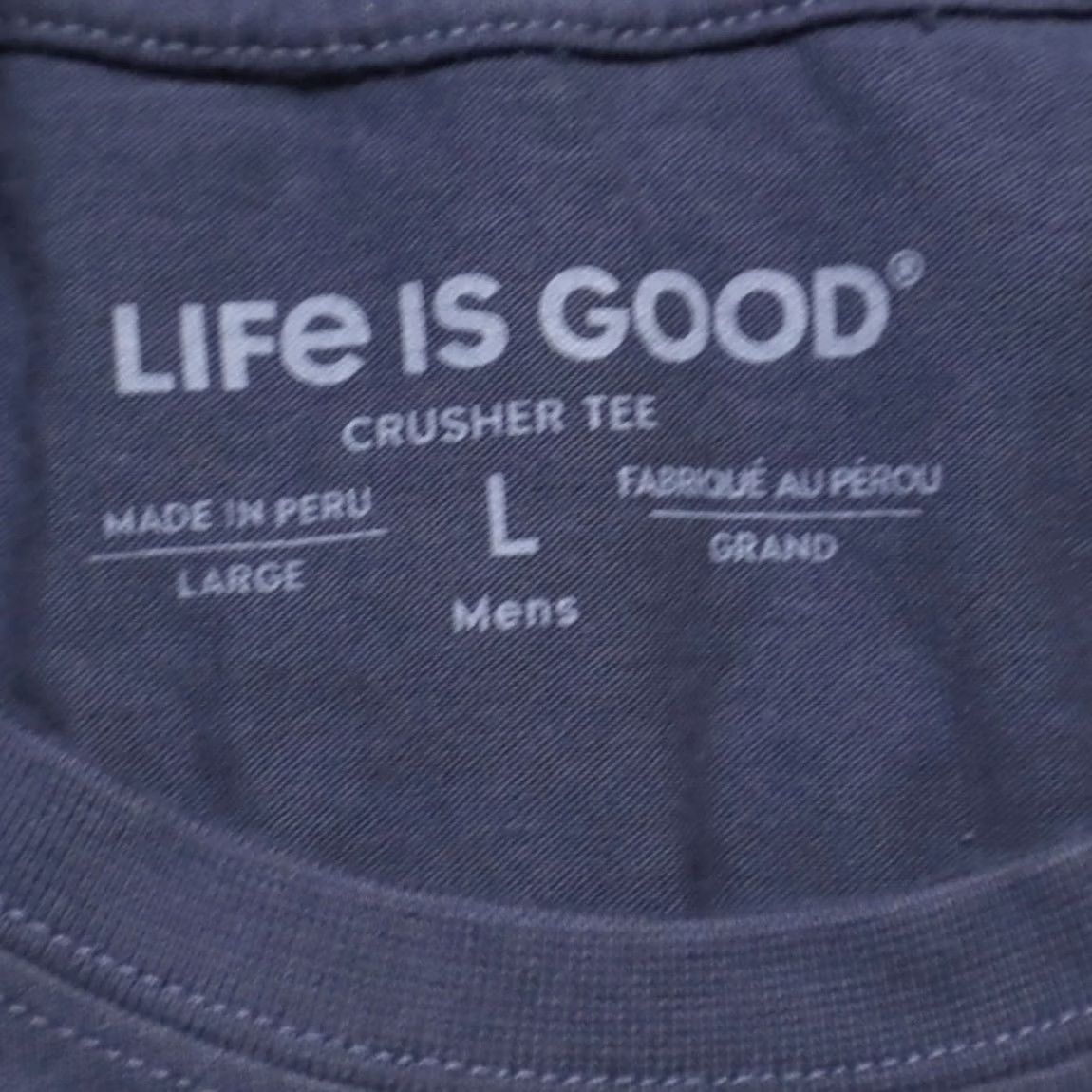 Life is Good Life Is Good The Goodfather Solid T-Shirt Navy Men's L Size US L / EU 52-54 / 3 - 5 Thumbnail