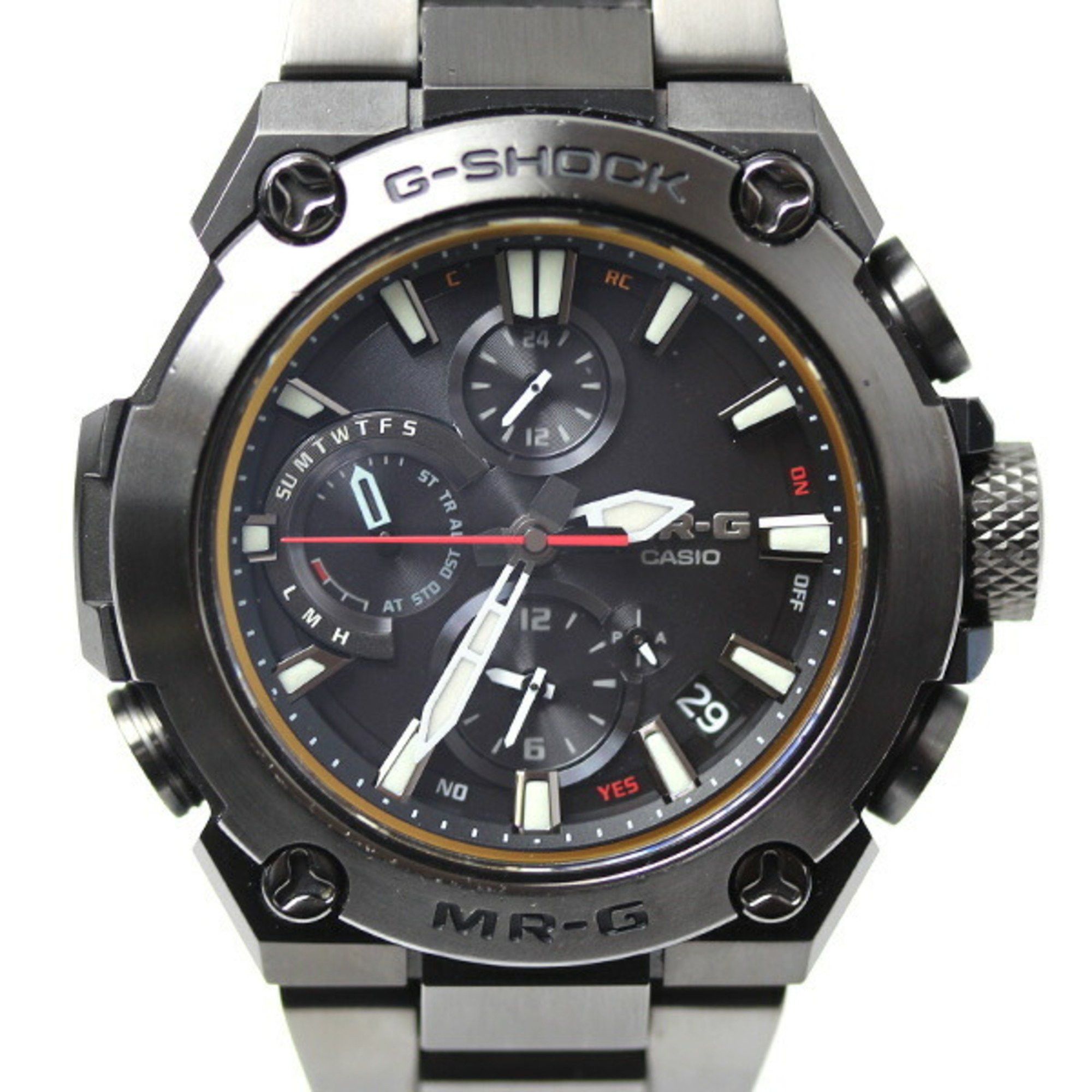 image of Casio G-Shock Radio Watch Solar Mrg-B1000B-1Ajr in Black, Women's