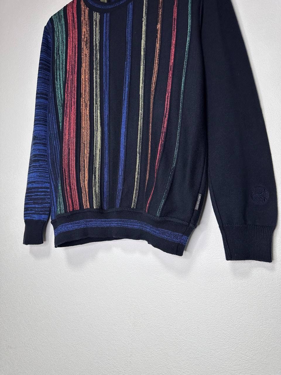 Carlo Colucci Carlo Colucci Knit Sweater Made in Italy Multicolor Striped Size US M / EU 48-50 / 2 - 4 Thumbnail