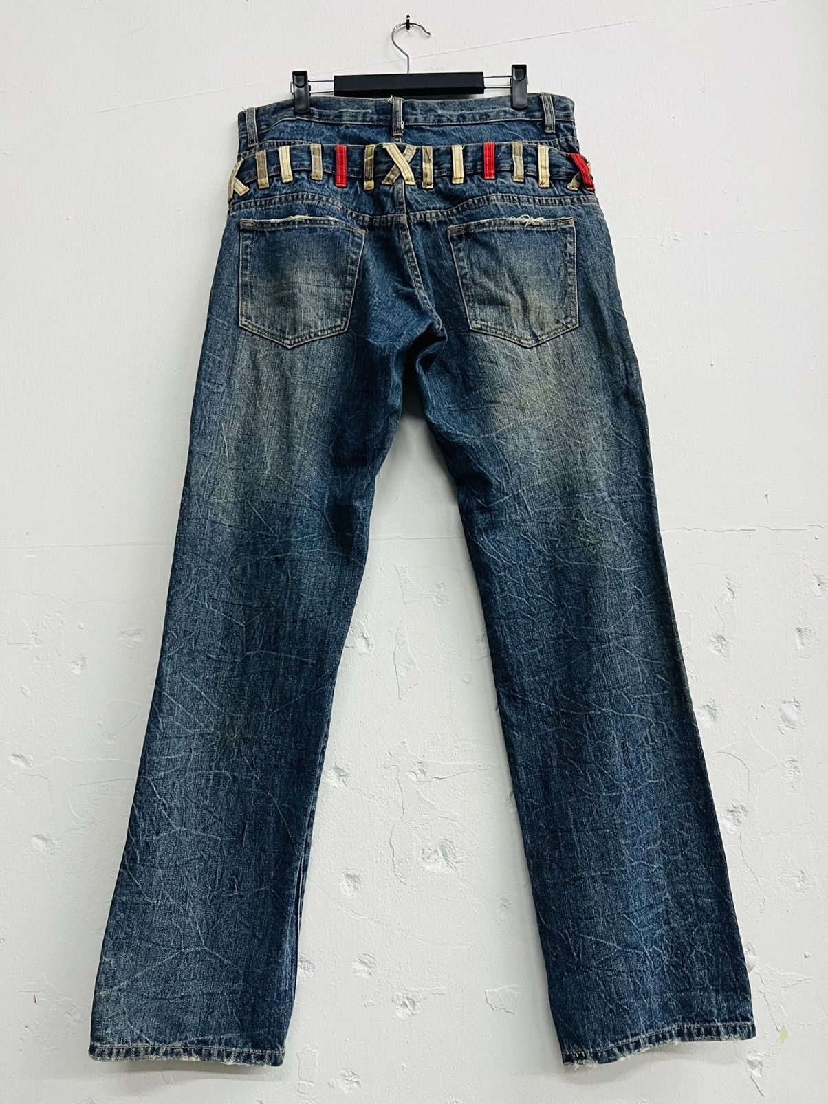 If Six Was Nine × Japanese Brand × Le Grande Bleu (L.G.B.) Japanese Brand Jungle Storm Double Waist Denim Size US 35 - 14 Thumbnail