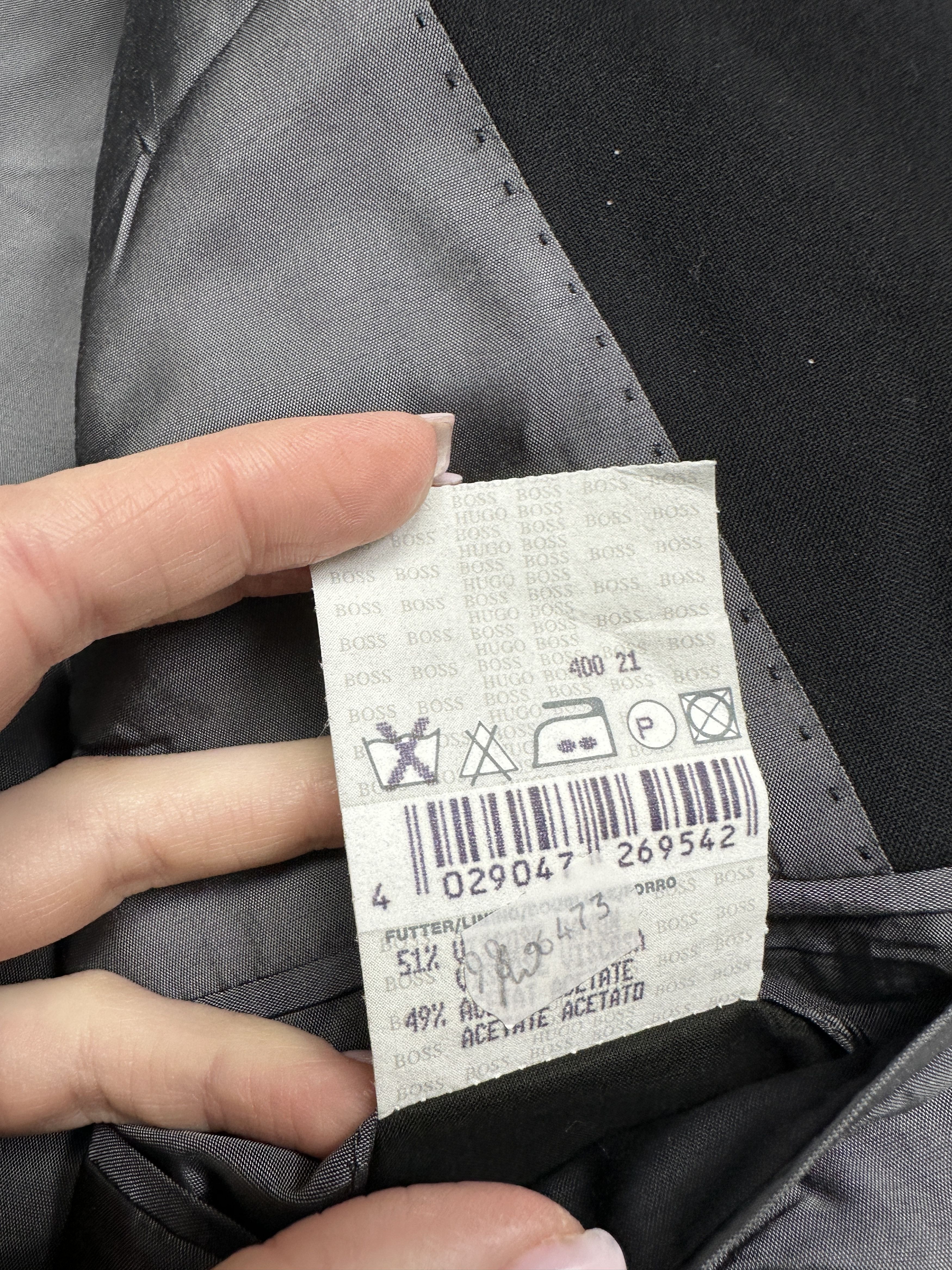 Hugo Boss Hugo Boss Vintage Mens Wool Suit 3 Buttons Blazer + Pants Size 42R - 6 Thumbnail