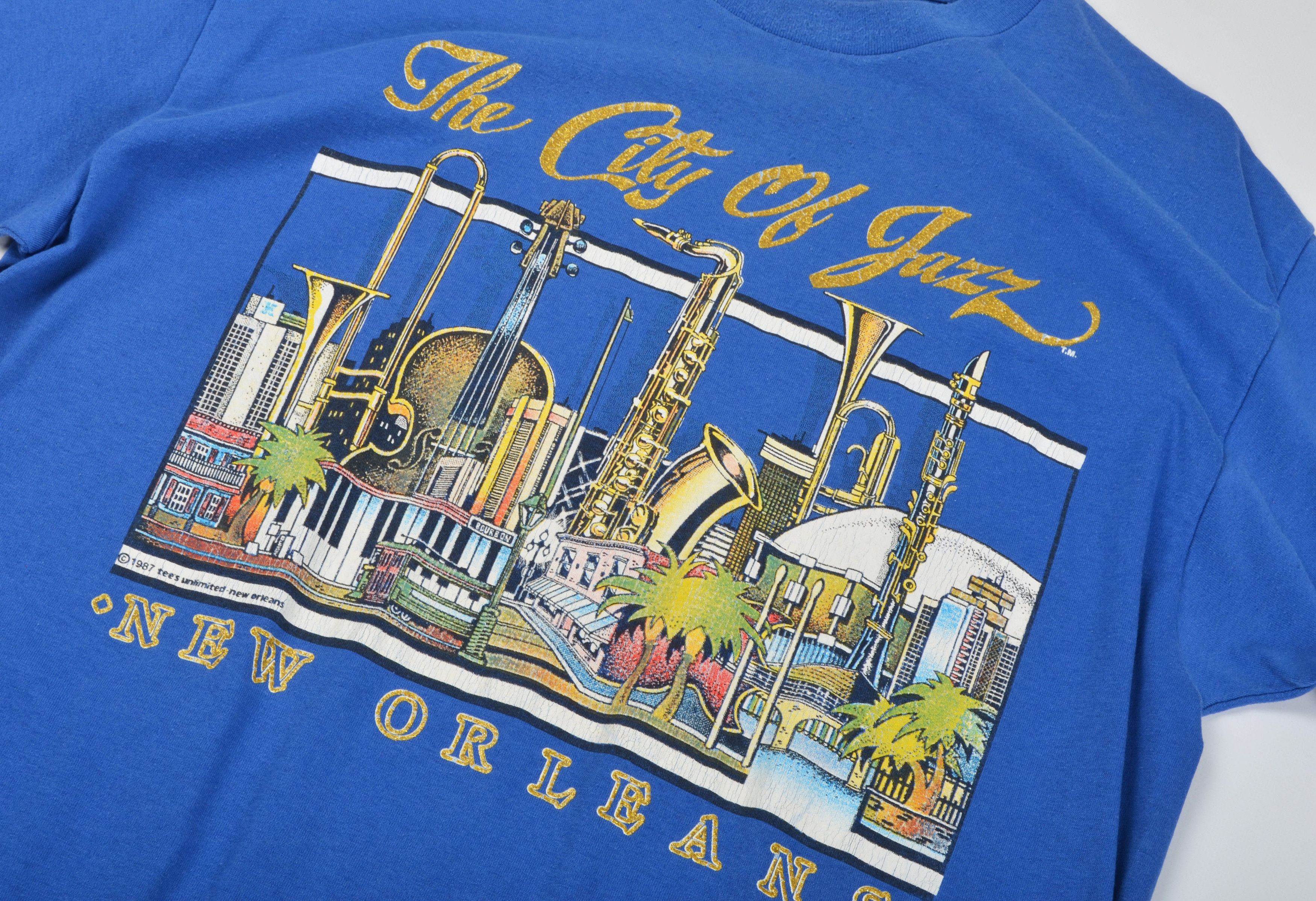 Vintage 1987 New Orleans Jazz "The City of Jazz" Graphic Tee USA Size US XL / EU 56 / 4 - 3 Thumbnail