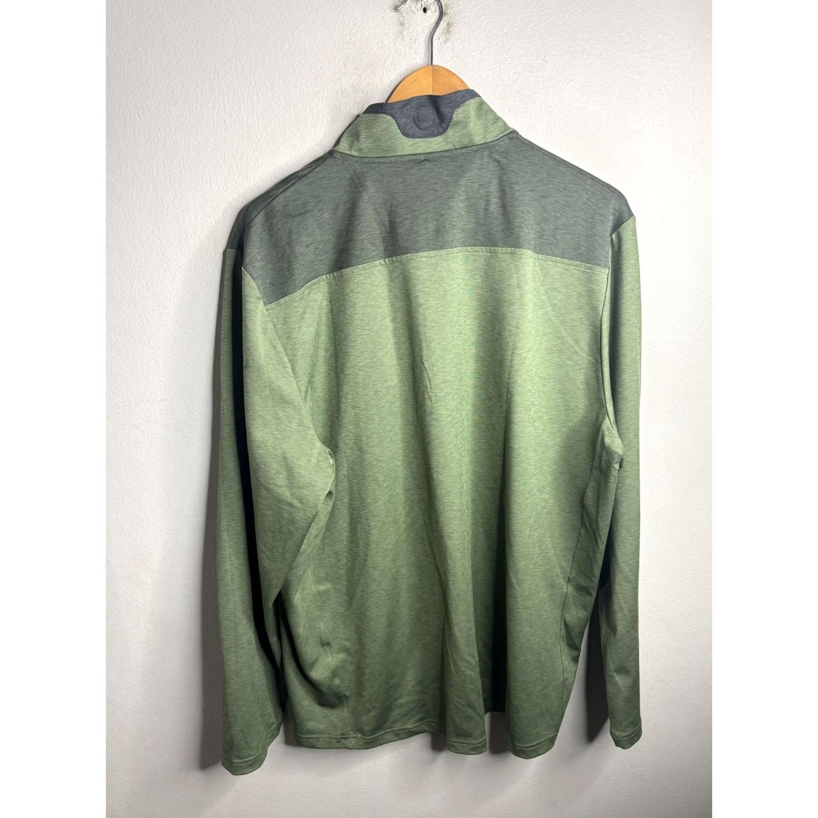 Vineyard Vines Vineyard Vines Pullover Mens XL Green On-The-Go Shep Shirt Quarter Zip Stretch Size US XL / EU 56 / 4 - 5 Thumbnail