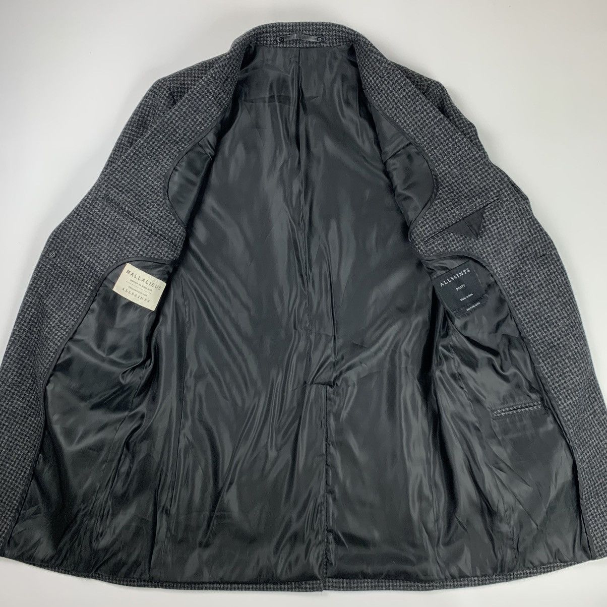Allsaints Allsaints district houndstooth wool coat Size US L / EU 52-54 / 3 - 3 Thumbnail