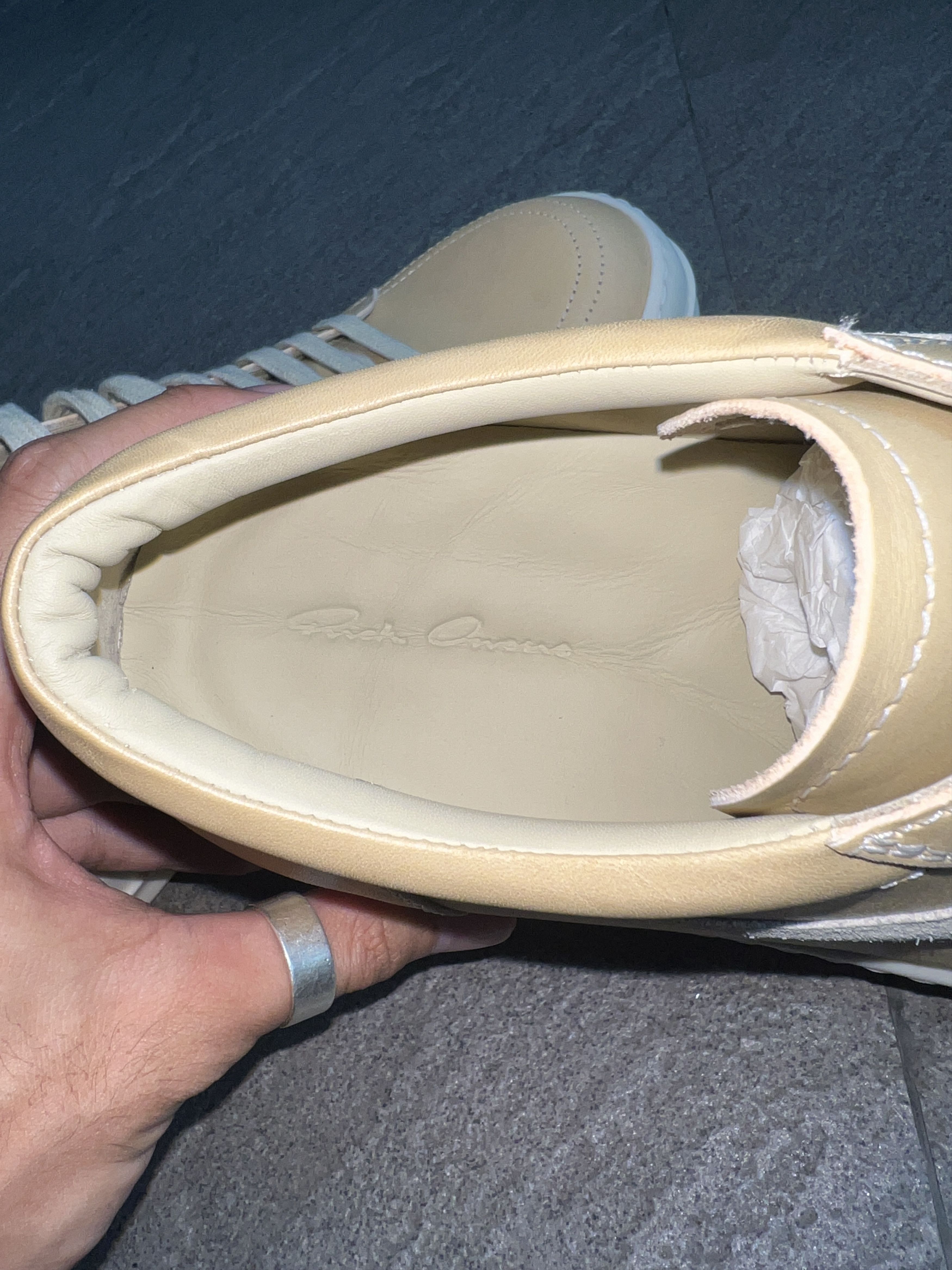 Rick Owens Rick Owens Vans Vintage Sneaks Parchment Milk EU44 New Size US 11 / EU 44 - 7 Thumbnail