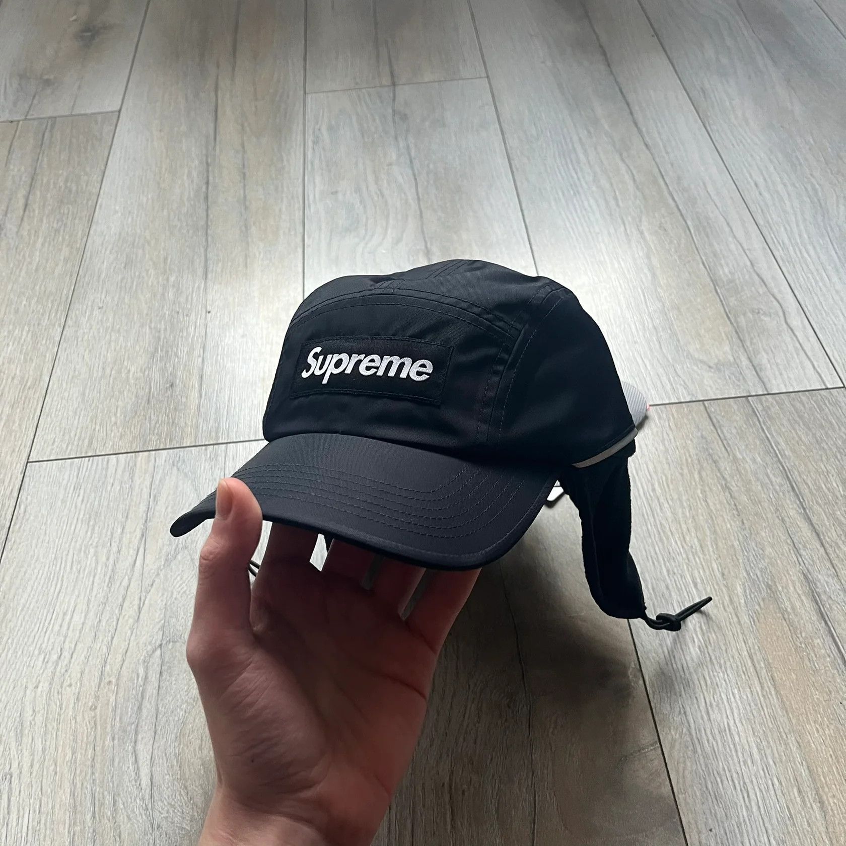 Supreme Supreme Polartec Lined Packable Earflap Camp Cap Black Size ONE SIZE - 1 Thumbnail