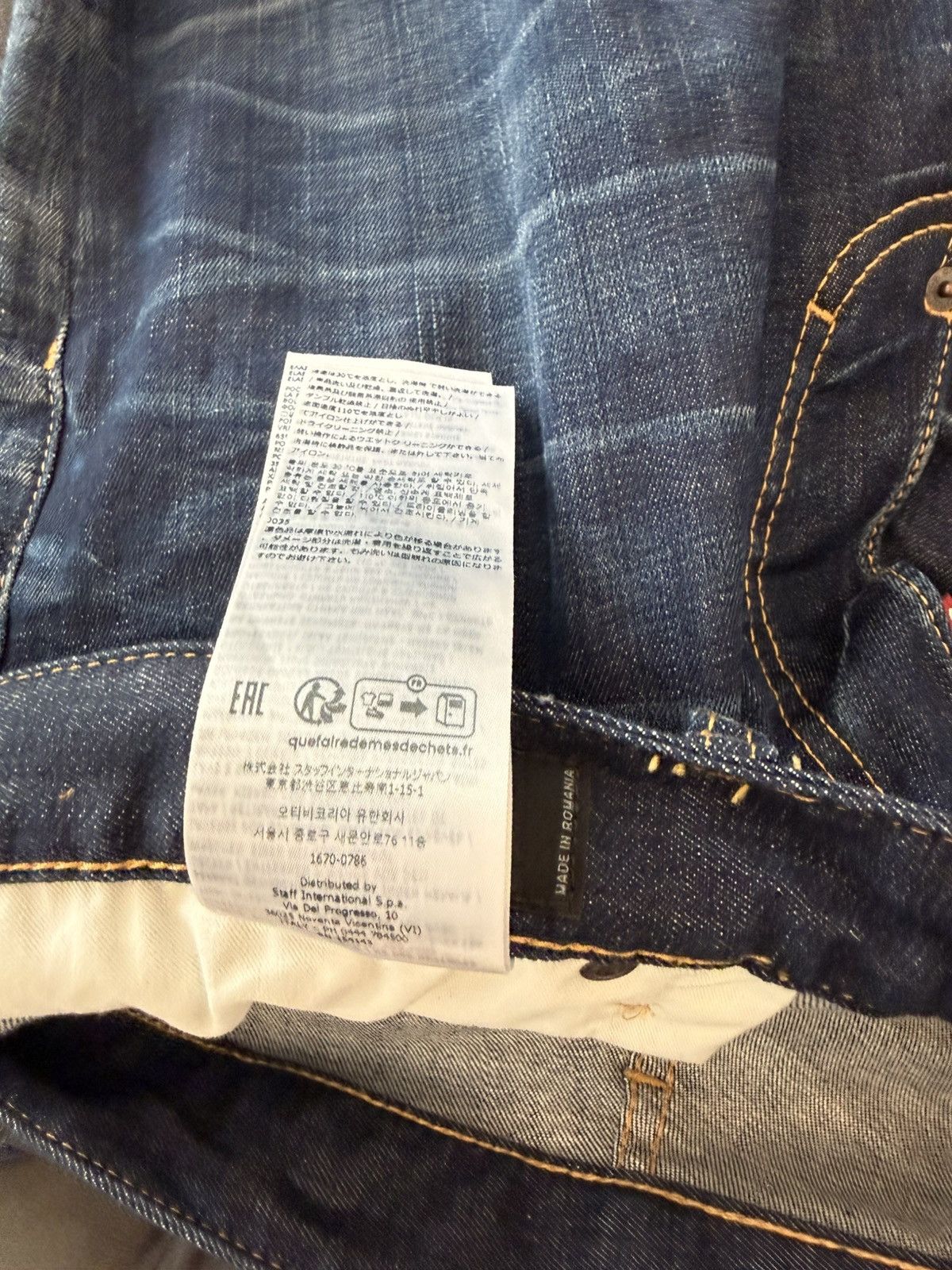 Dsquared2 Dsquared2 dark blue denim jeans Size US 38 / EU 54 - 5 Thumbnail