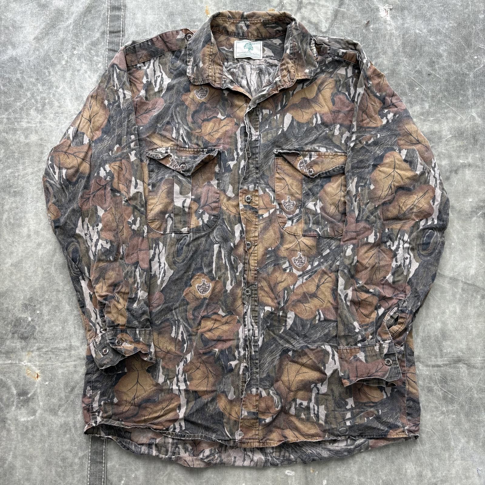 Mossy Oaks Vintage 80s 90s Mossy Oak Fall Foliage Camo Button Up Shirt Size US L / EU 52-54 / 3 - 1 Thumbnail