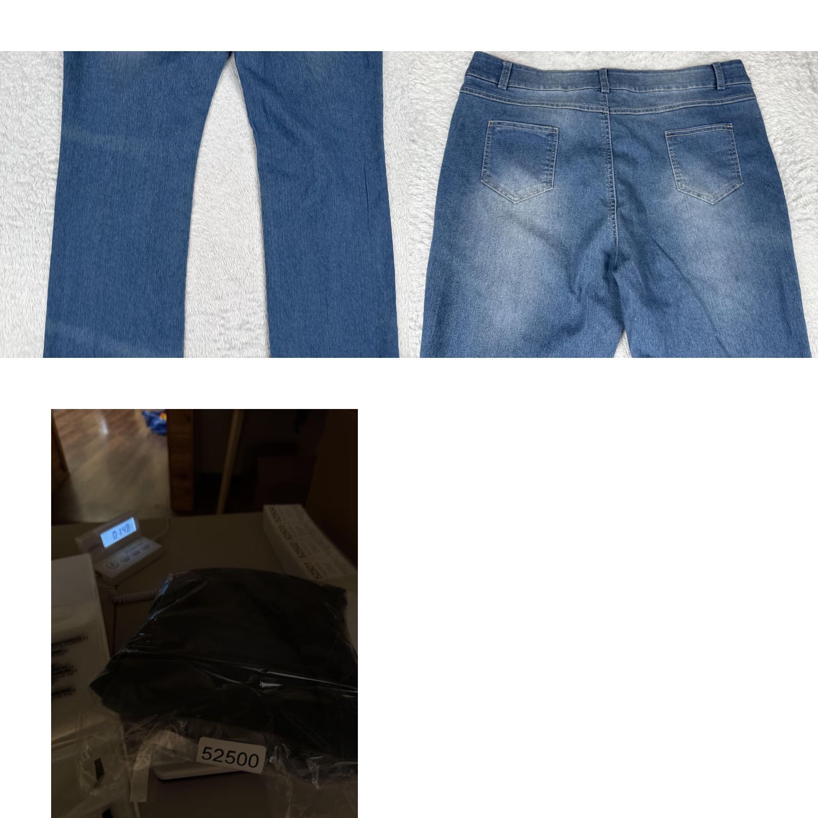Denime JJC Jeans Womens 1X Blue Denim Bootcut Stretch Mid Rise Classic Casual Pants Jeans Size 40" / US 18 - 10 Thumbnail