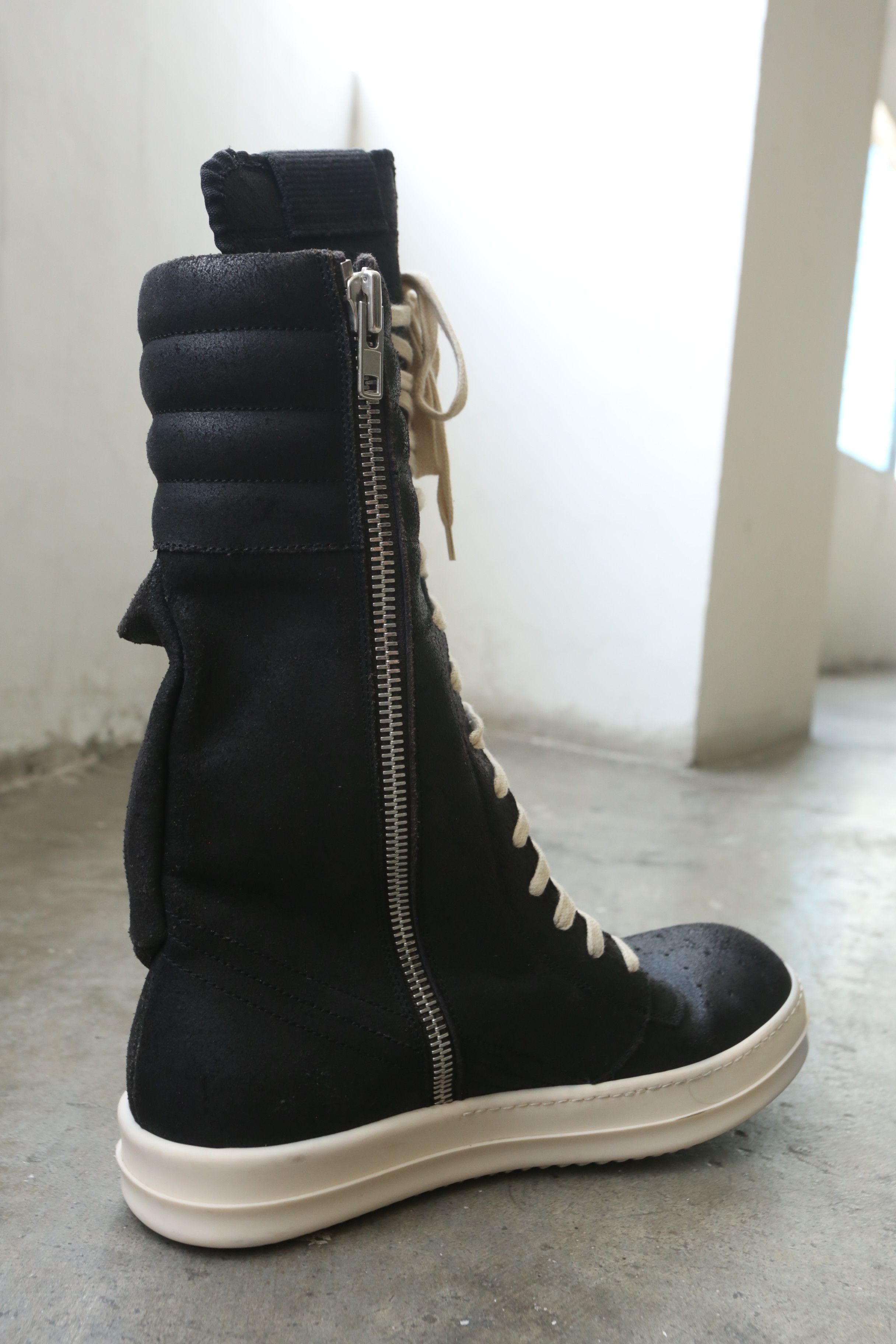 Rick Owens Rick Owens - S/S 16 - Blistered Leather Cargobasket Sneakers Size US 9 / EU 42 - 13 Thumbnail
