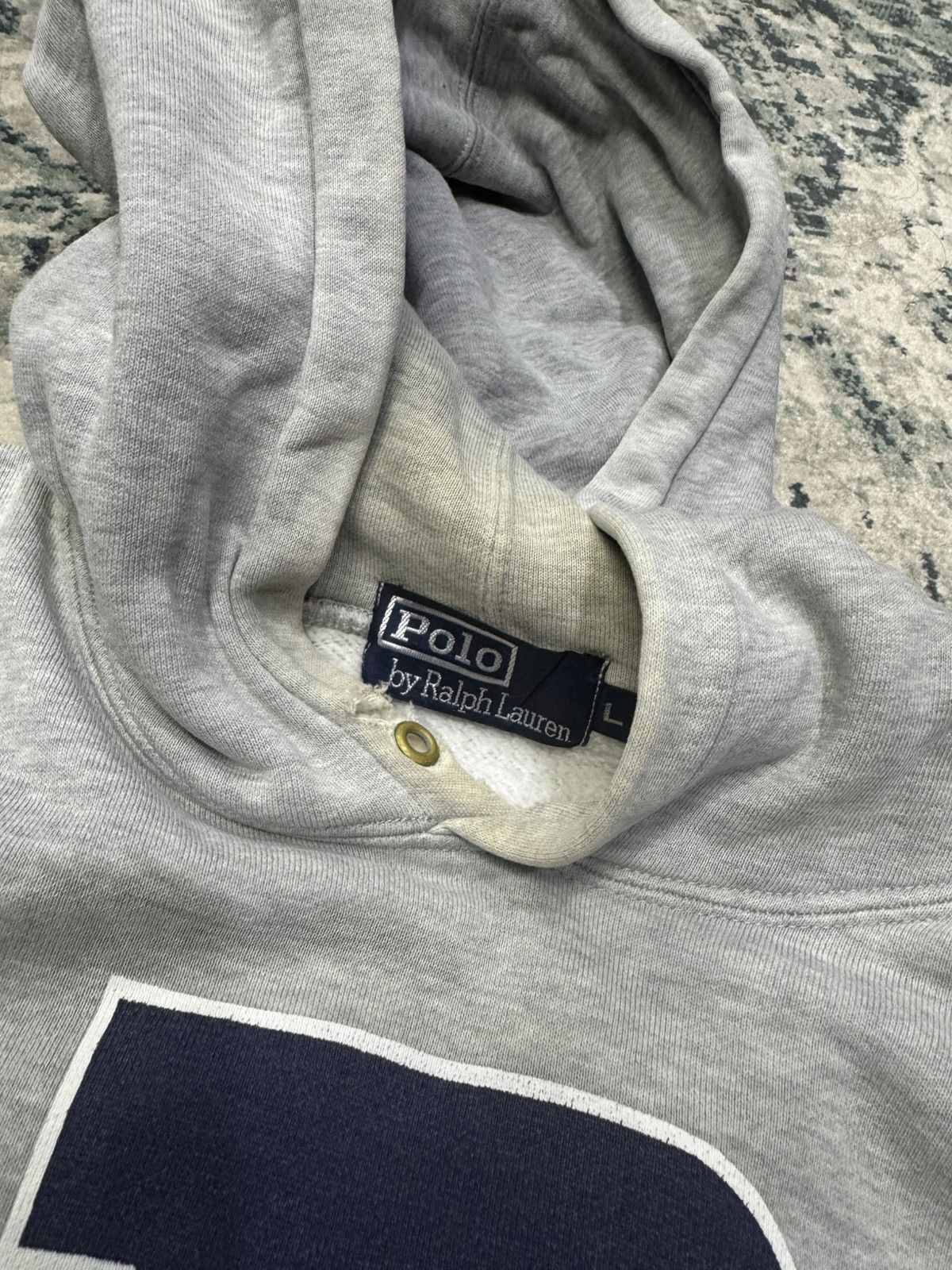 Polo Ralph Lauren VTG 1992 POLO P WINGS HOODIE JAPAN ORIGIN Size US L / EU 52-54 / 3 - 5 Thumbnail