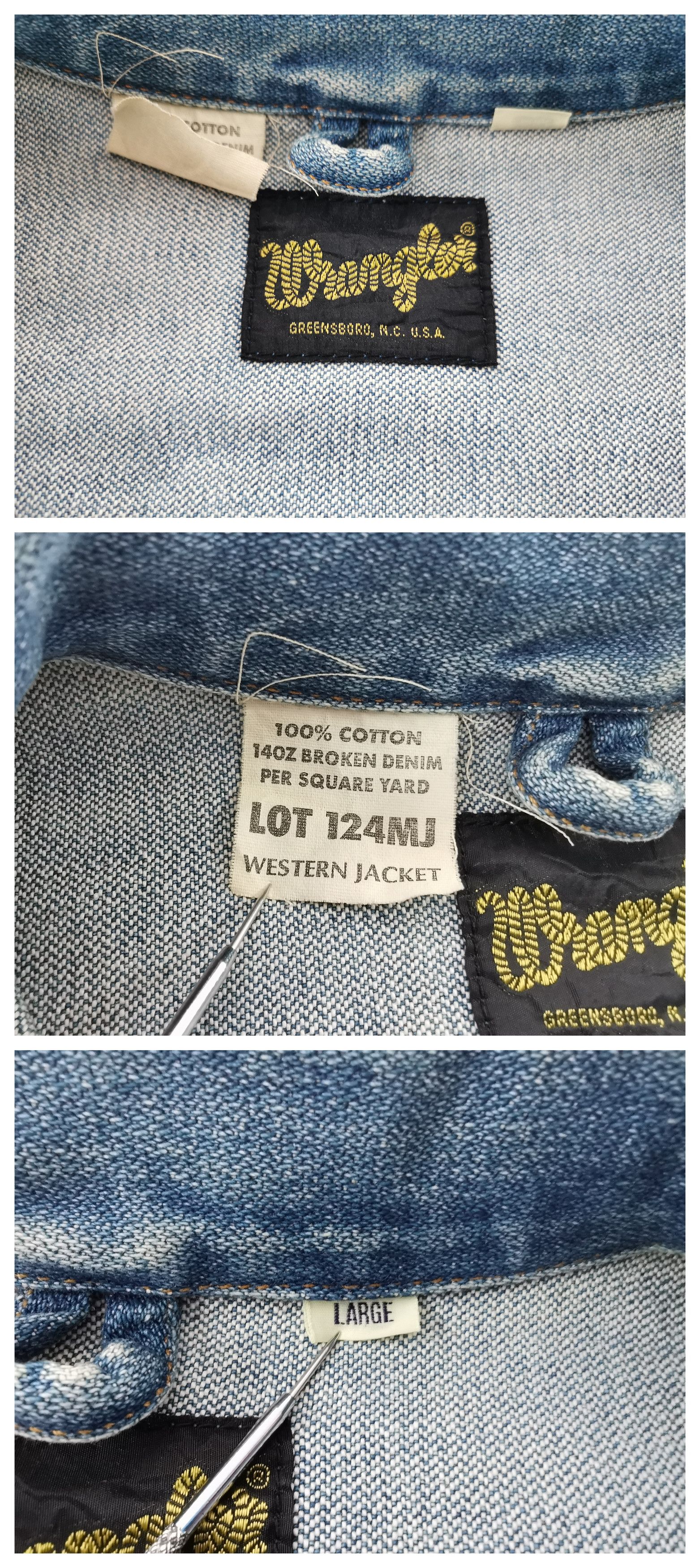 Wrangler Vintage 90's Wrangler Custom Denim Jacket Made In Japan Size US L / EU 52-54 / 3 - 6 Thumbnail