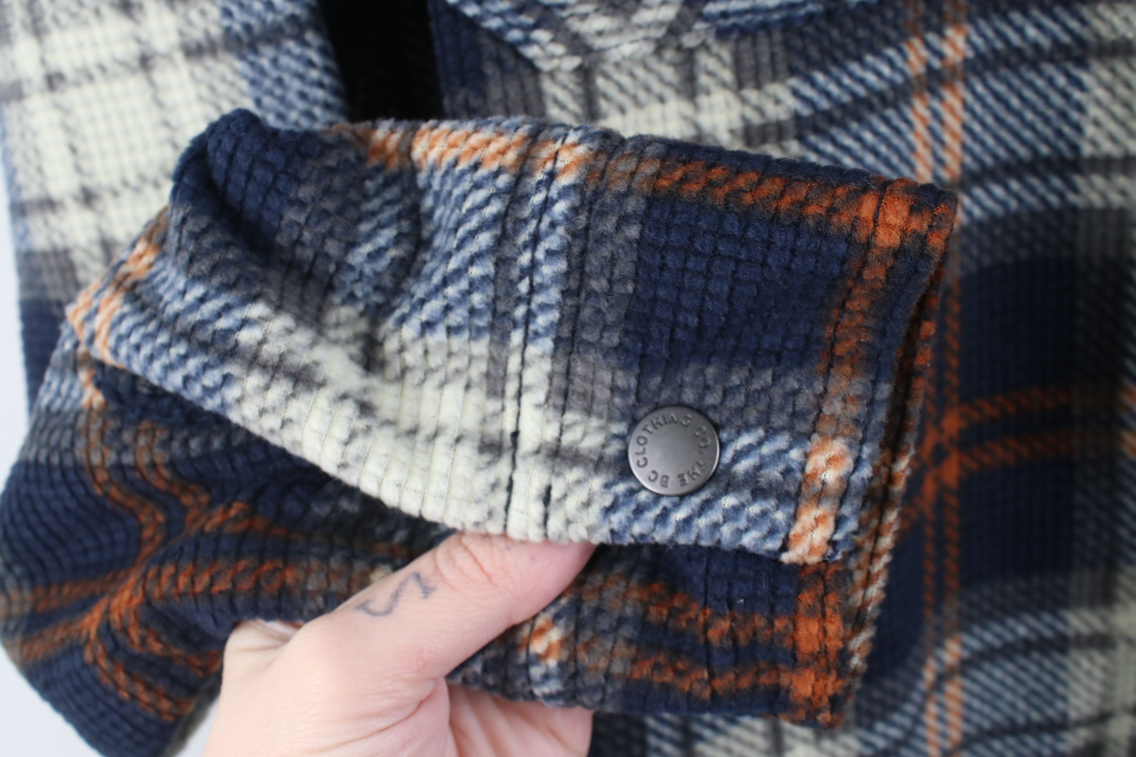 Vintage Vintage Y2K Streetwear Rockabilly Fleece Button Shirt Jacket Size US S / EU 44-46 / 1 - 8 Thumbnail