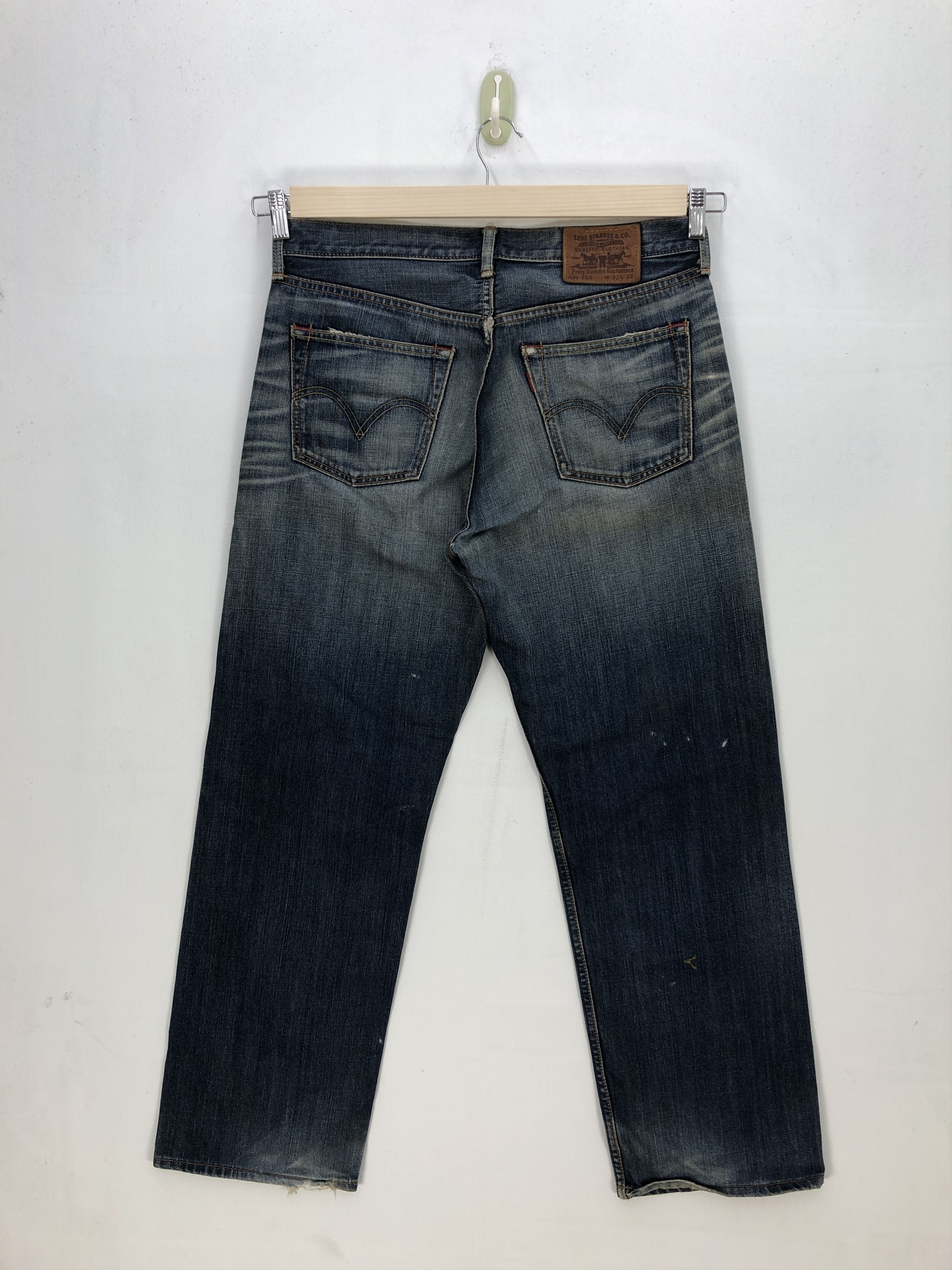 Levi's Vintage Levis Dark Blue Jeans Levis 703 Denim Pants Size US 32 / EU 48 - 2 Thumbnail