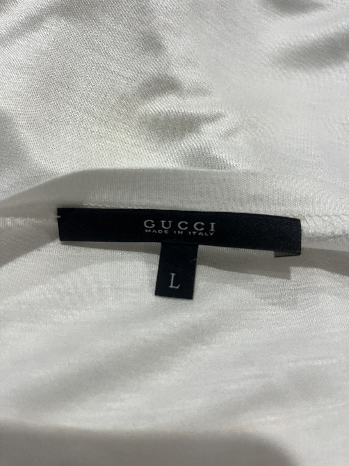 Gucci Gucci White Modal Web Belt Top L Size L / US 10 / IT 46 - 6 Thumbnail