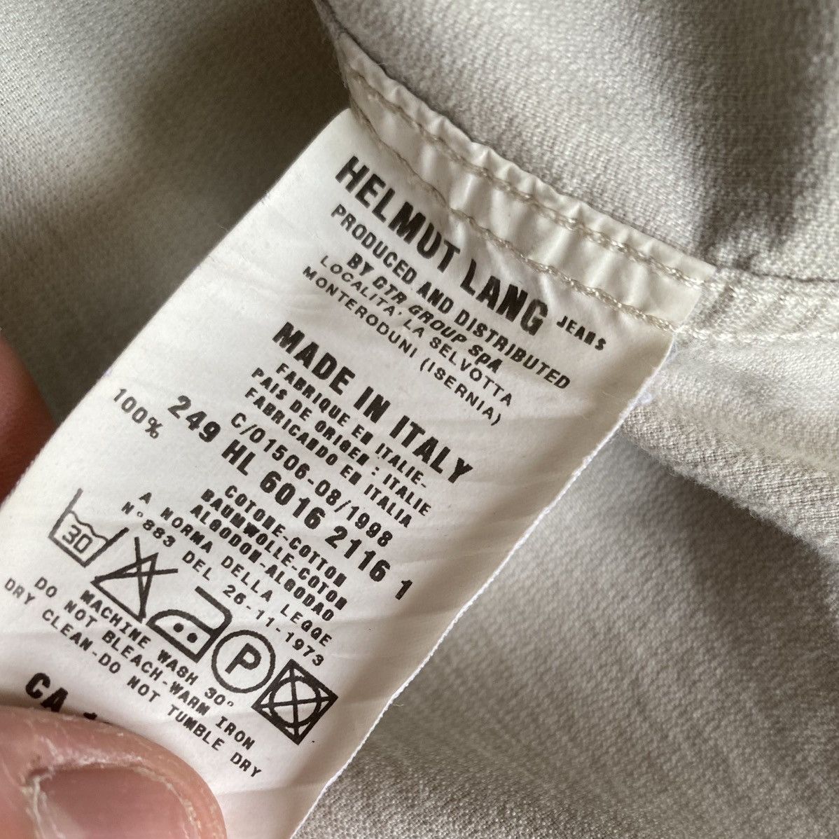 Helmut Lang Archive 1998 Double Velcro Pocket Corduroy Shirt Size US M / EU 48-50 / 2 - 7 Thumbnail