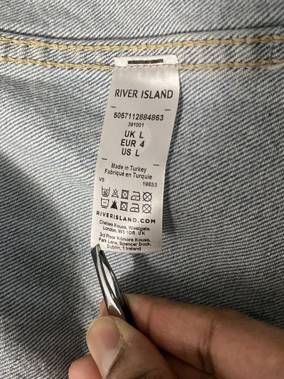 River Island Western Denim shirt Size US L / EU 52-54 / 3 - 12 Thumbnail