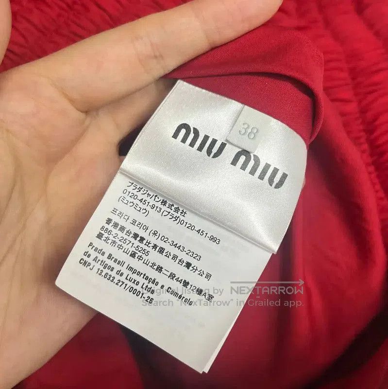 Miu Miu Miu Miu Red Cotton Women's Jacket . Size M / US 6-8 / IT 42-44 - 4 Thumbnail