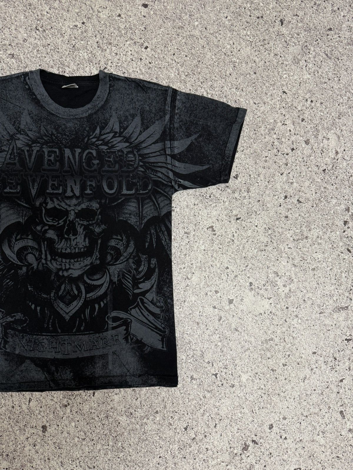 Band Tees × Vintage Vintage 2010 Avenged Sevenfold Nightmare All Over Print Tee Size US L / EU 52-54 / 3 - 5 Thumbnail