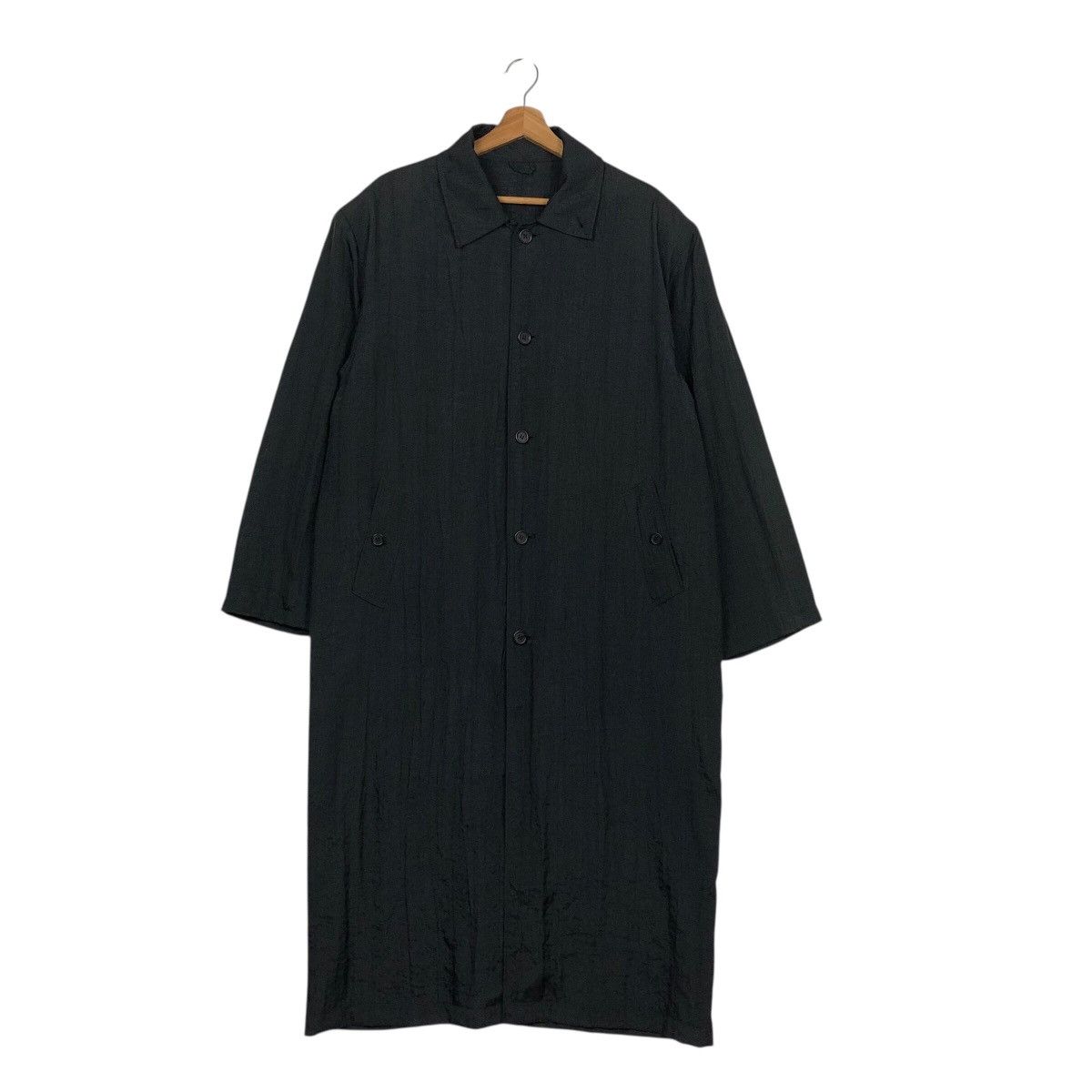 Japanese Brand 📌Rich Black Vintage Long Jacket Studio/495 Issey Miyake Size US M / EU 48-50 / 2 - 2 Thumbnail