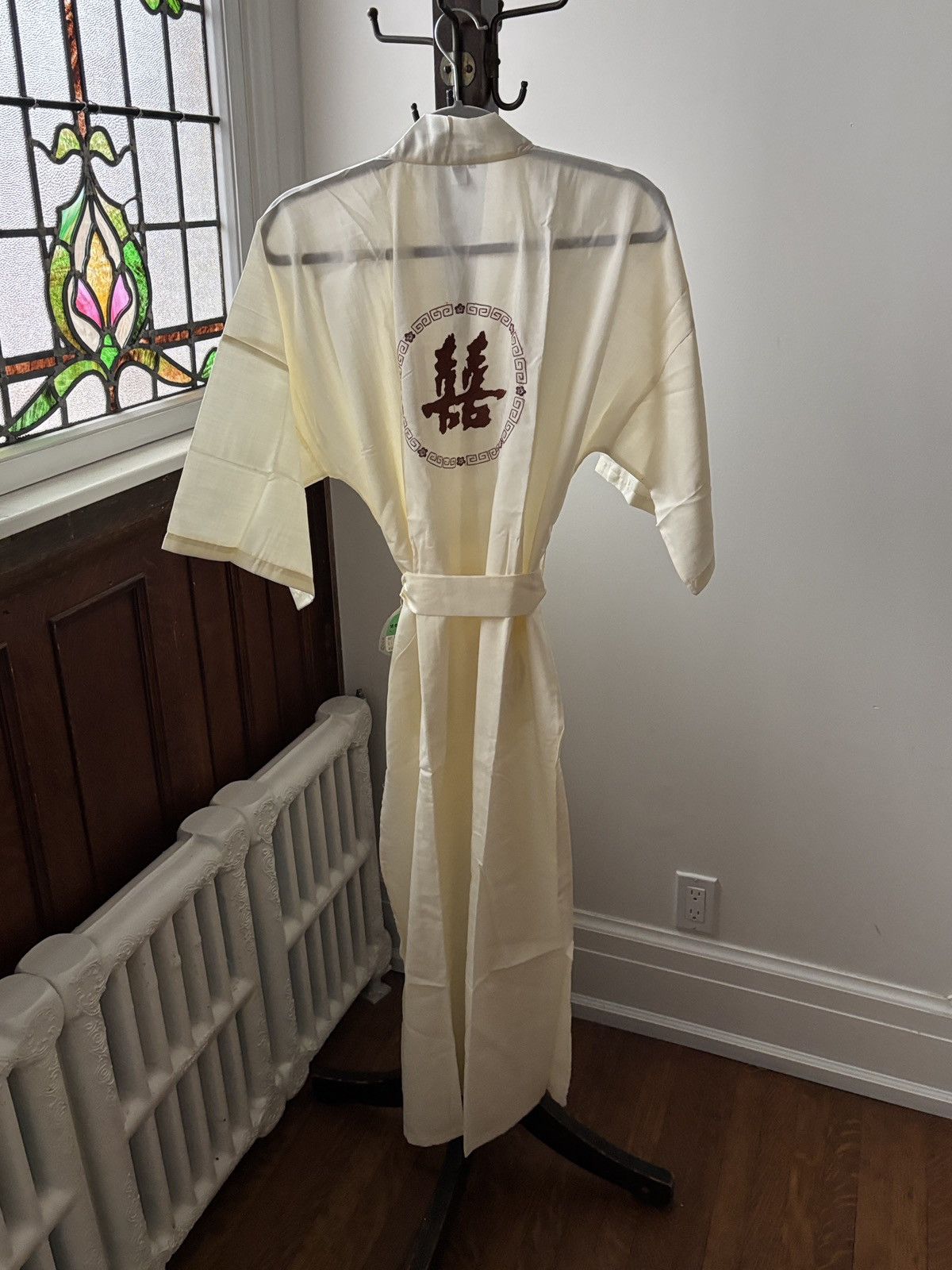 Vintage Vintage Bath Robe Cotton Chinese Embroidered Lounge Belted Size US M / EU 48-50 / 2 - 2 Thumbnail