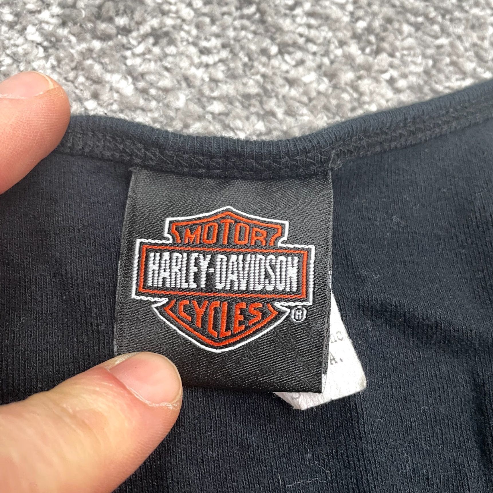 Harley Davidson Harley-Davidson Graphic T-Shirt Juniors Small Black Round Neck Short Sleeve Tee Shirt Ladies, USA Theme, Casual, Bikern 90s? Size S / US 4 / IT 40 - 6 Thumbnail