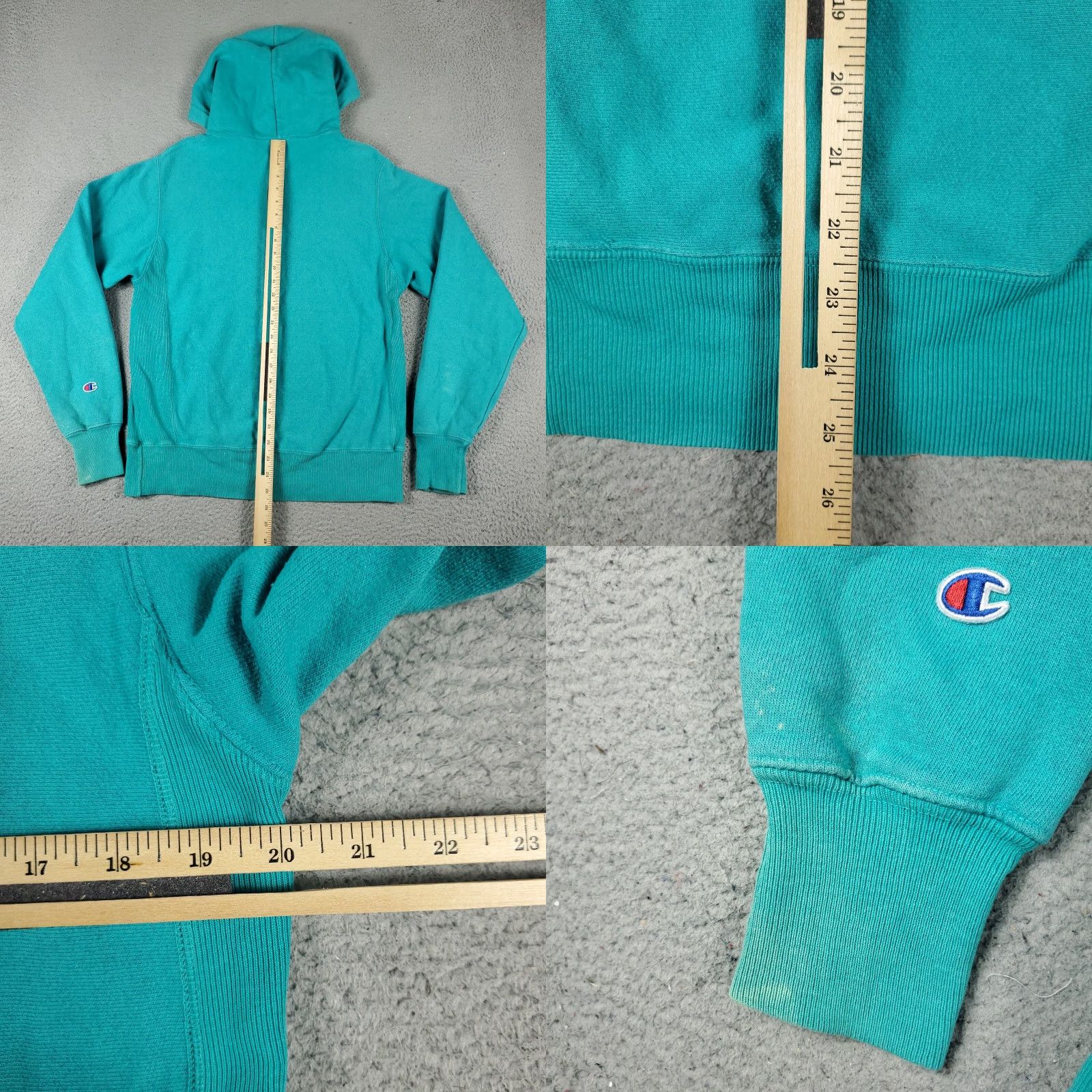 Champion VINTAGE Champion Hoodie Pullover Mens Size Small Blue Fleece Logo Zipper All Seasons Size US S / EU 44-46 / 1 - 8 Thumbnail
