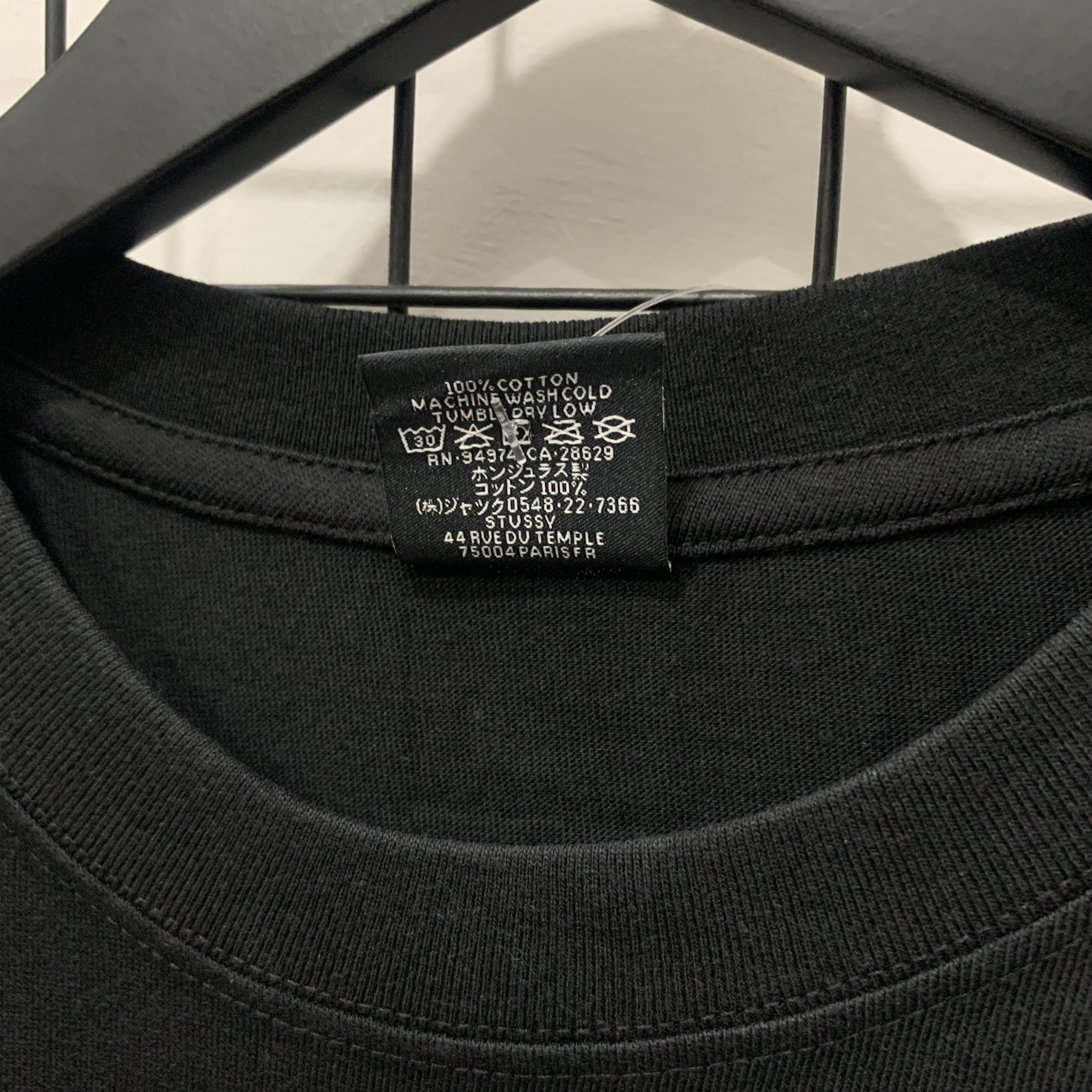 Stussy Stussy tee black Size US M / EU 48-50 / 2 - 5 Thumbnail
