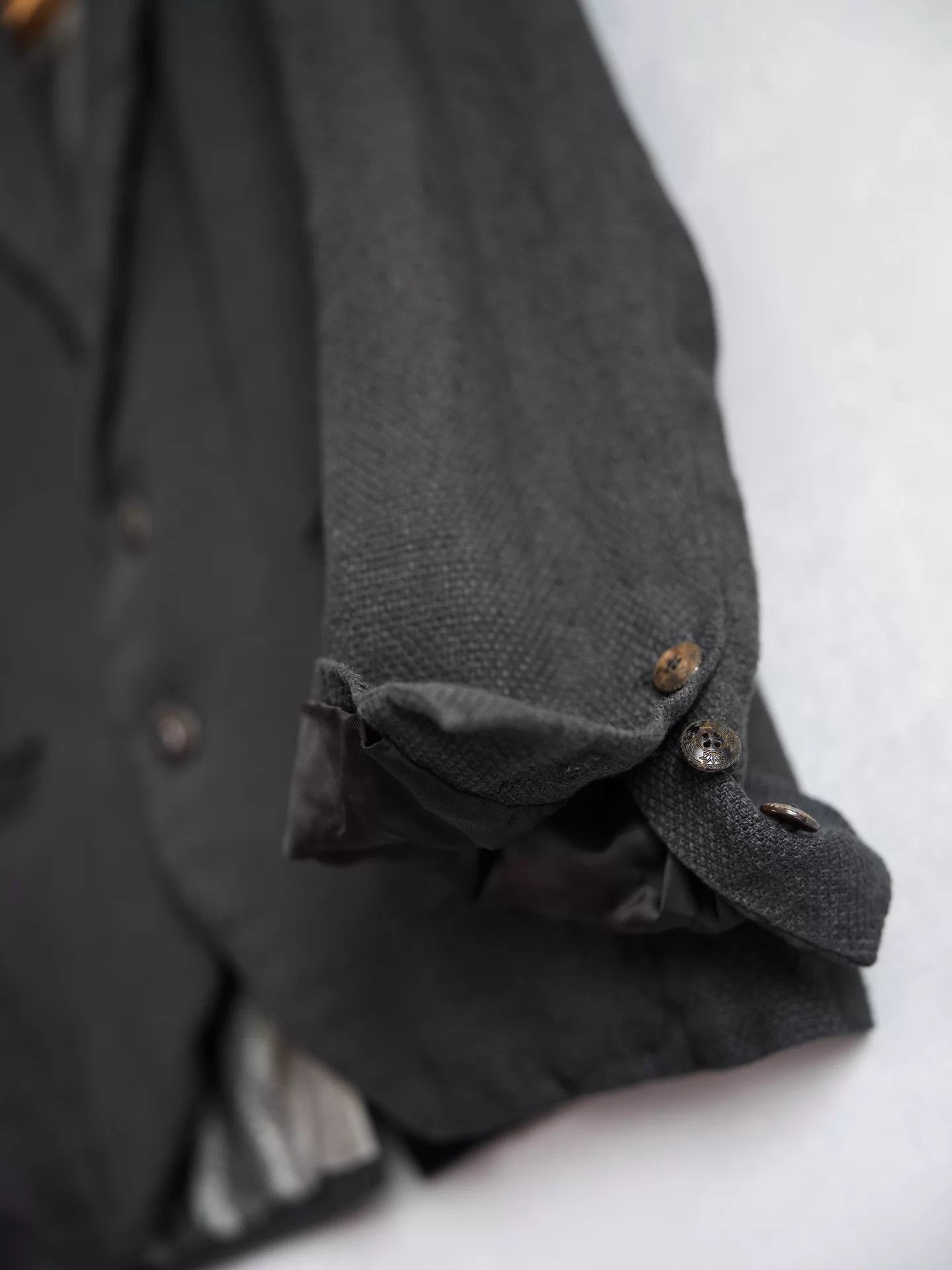 Geoffrey B. Small Geoffrey B. Small GRJ07 WoolLinen Carved Button Blazer Size US S / EU 44-46 / 1 - 6 Thumbnail