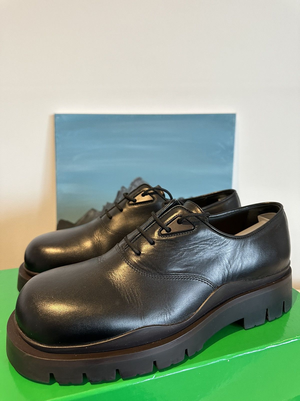 Bottega Veneta Bottega veneta Quilted Square toe Derby shoes | Grailed