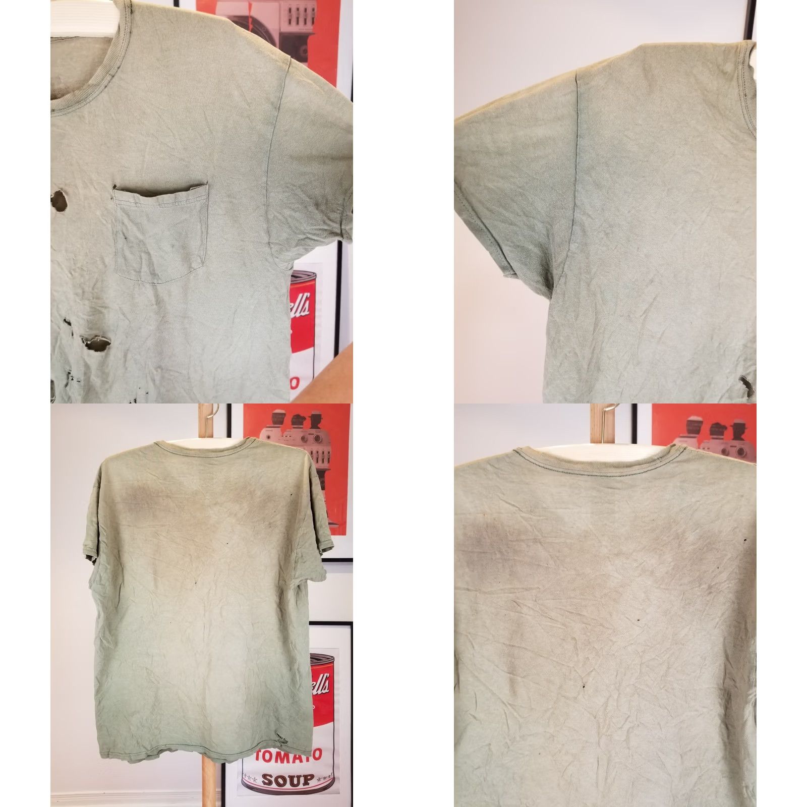 Hanes VINTAGE Hanes T-Shirt Green L Men Size US L / EU 52-54 / 3 - 8 Thumbnail