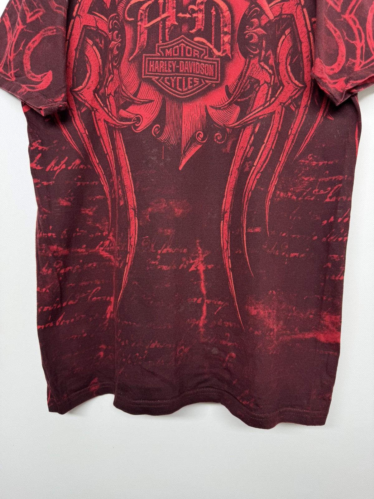Harley Davidson Sickest Vintage Y2k Rare Harley Davidson All Print T-Shirt Size US L / EU 52-54 / 3 - 9 Thumbnail