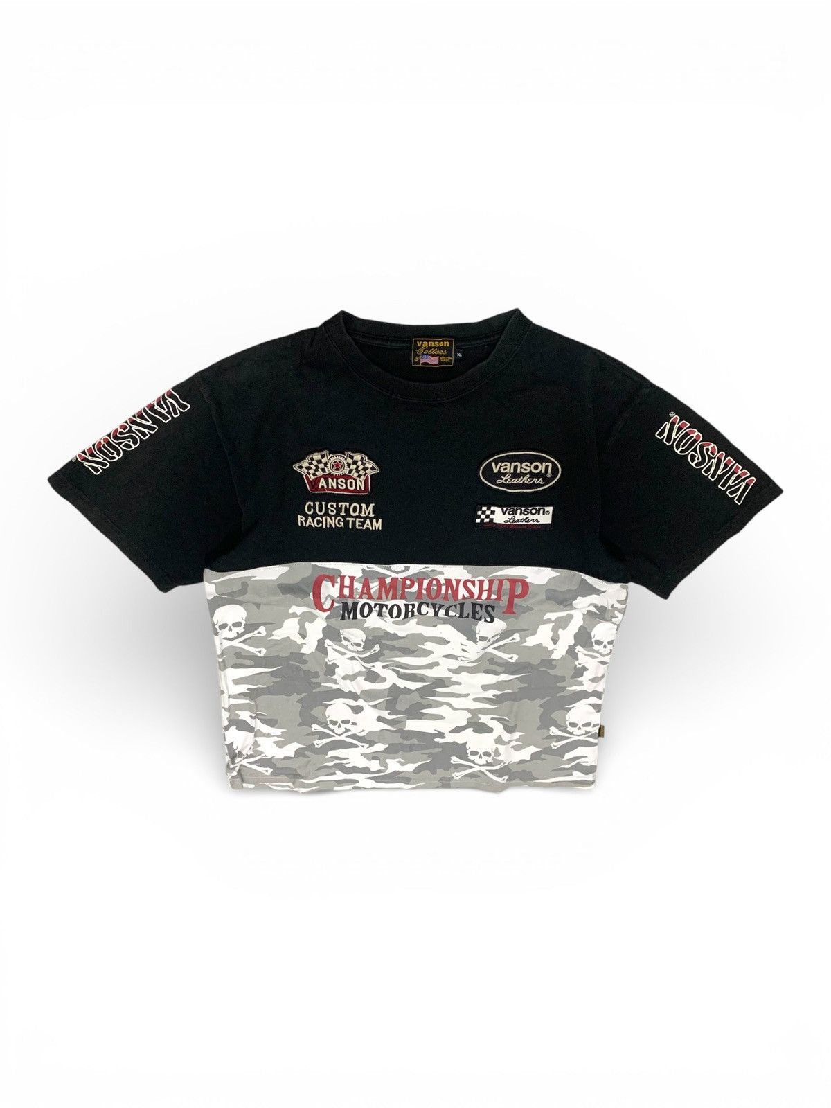 Vanson Leathers Vanson Leathers Championship Motorcycle Crazy Backhit Tee Size US L / EU 52-54 / 3 - 1 Thumbnail