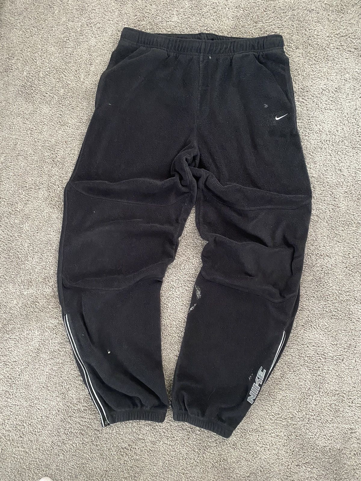 Nike × Vintage Vintage Y2K Baggy Dark Grey Comfy Essential Sweatpants! Size 34 - 3 Thumbnail