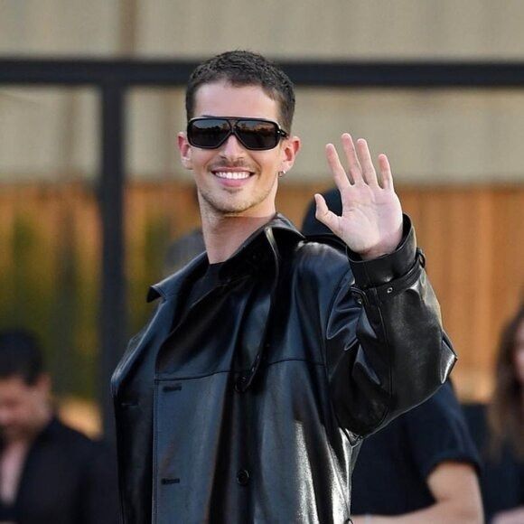 Saint Laurent Paris Saint Laurent SL569Y 001 Sunglasses Black Aviator Frame Size ONE SIZE - 4 Thumbnail