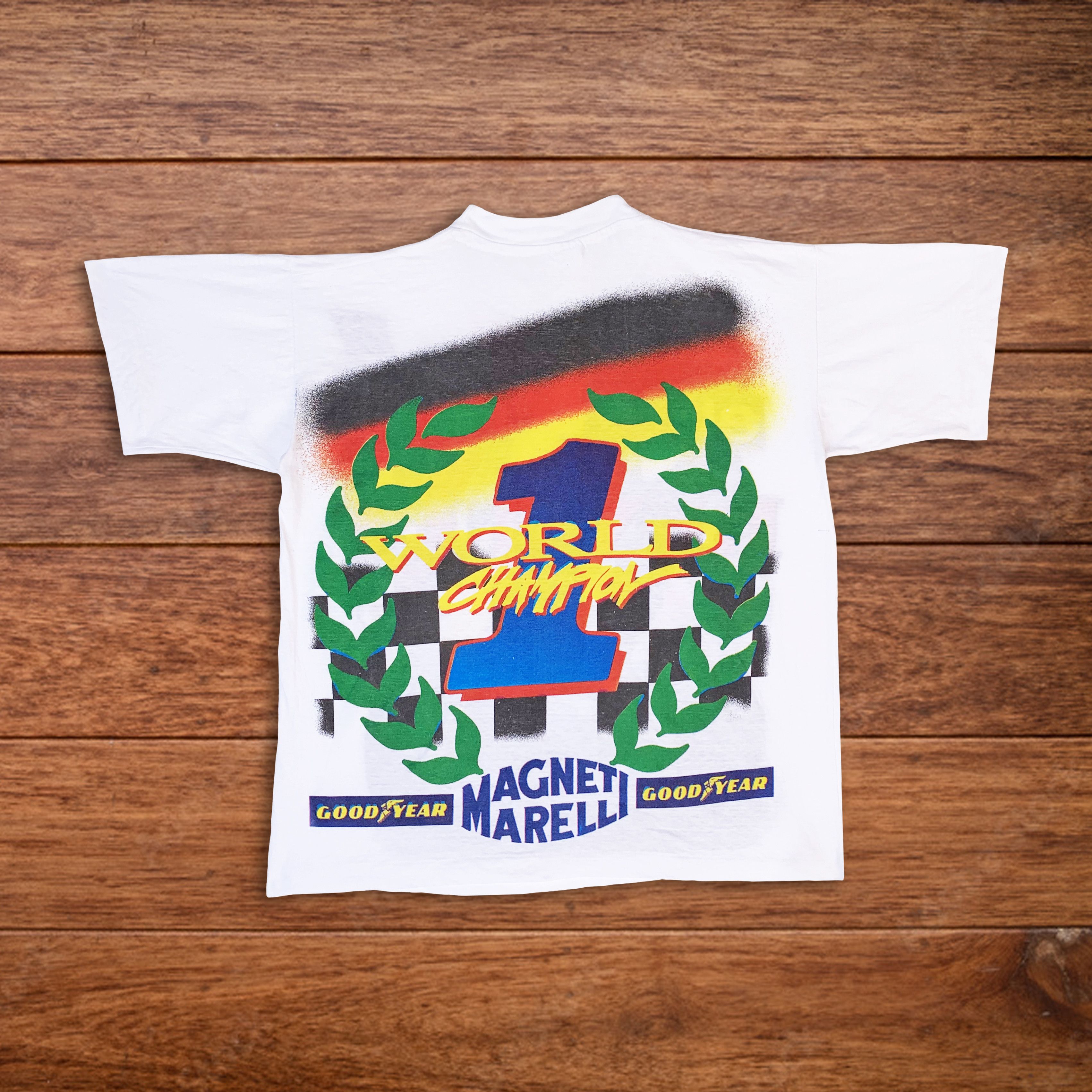 Vintage 90s RENAULT T shirt Racing Tee Formula One Single Stitch Size US M / EU 48-50 / 2 - 3 Thumbnail