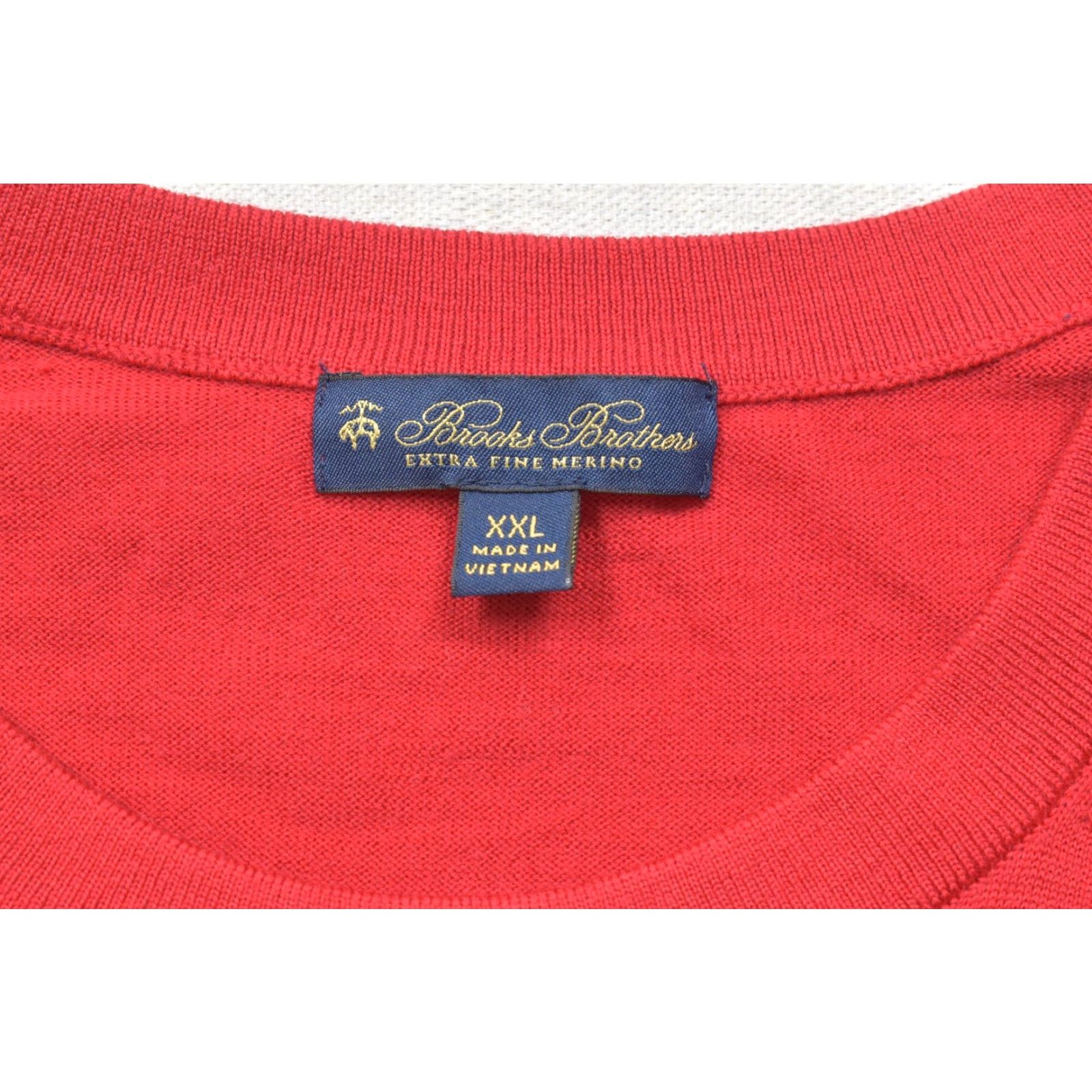 Brooks Brothers Brooks Brothers Extra Fine Merino Wool Crewneck Pullover Sweater Red 2XL Mens Knit Shirt Size US XXL / EU 58 / 5 - 7 Thumbnail